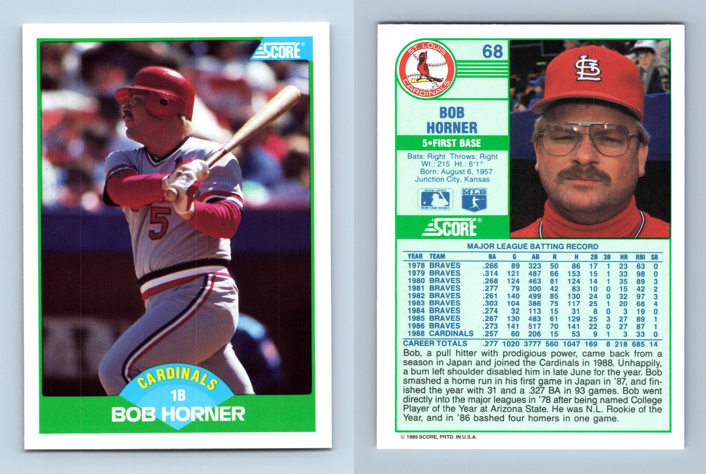 Bob Horner Cards  Trading Card Database