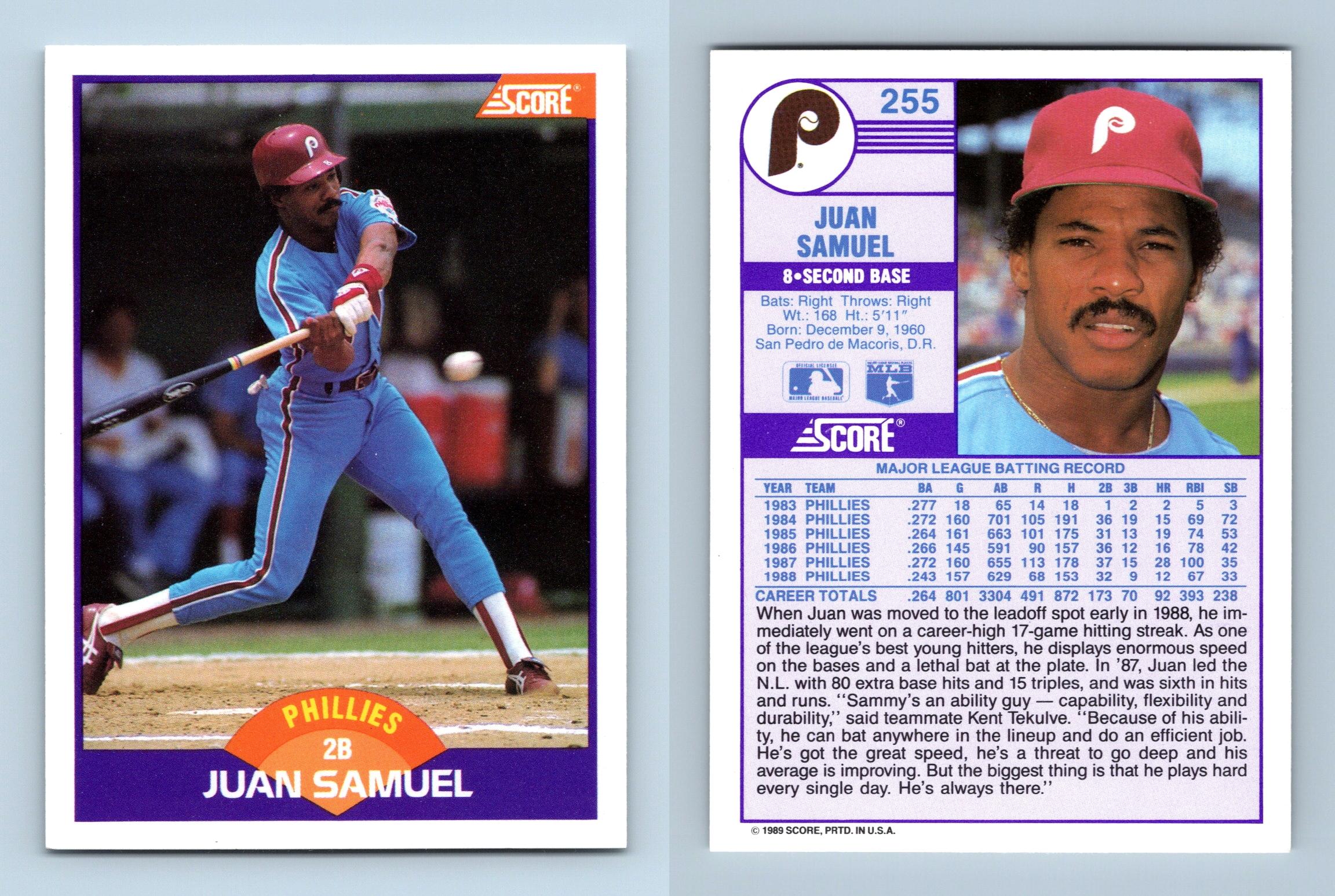 Juan Samuel Baseball Cards
