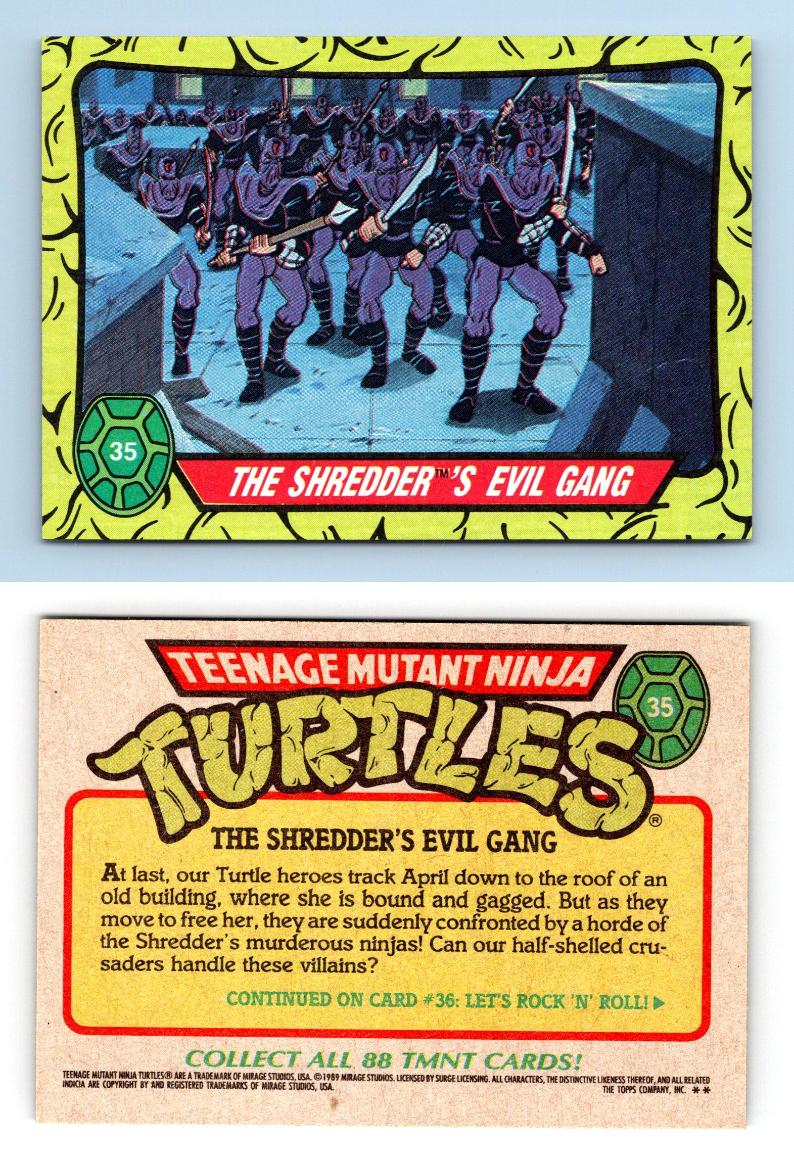 1989 Topps Teenage Mutant Ninja Turtle Collector Trading shops Cards