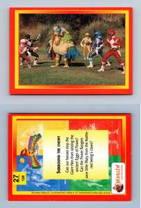 The Fearless Red Ranger #4 Power Rangers 1995 Merlin Trade Card C1380 