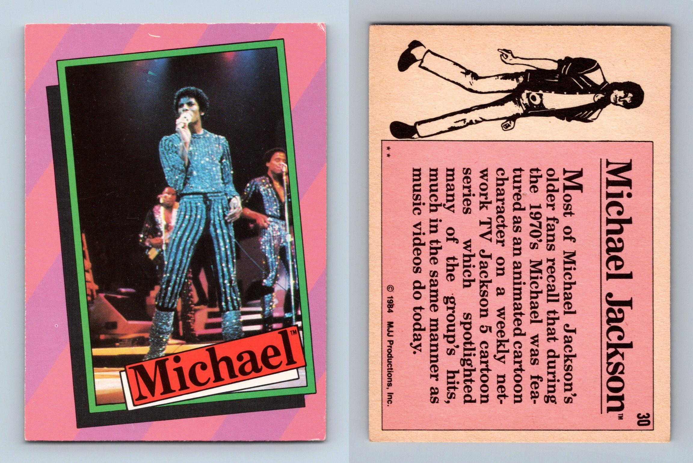 Michael Jackson 28 Topps 1984 Music Trading Card