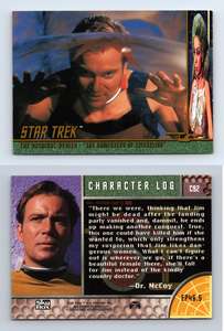 Mr C1060 Spock #C104 Star Trek Original Series2 Character Logs 1998 Trade Card 