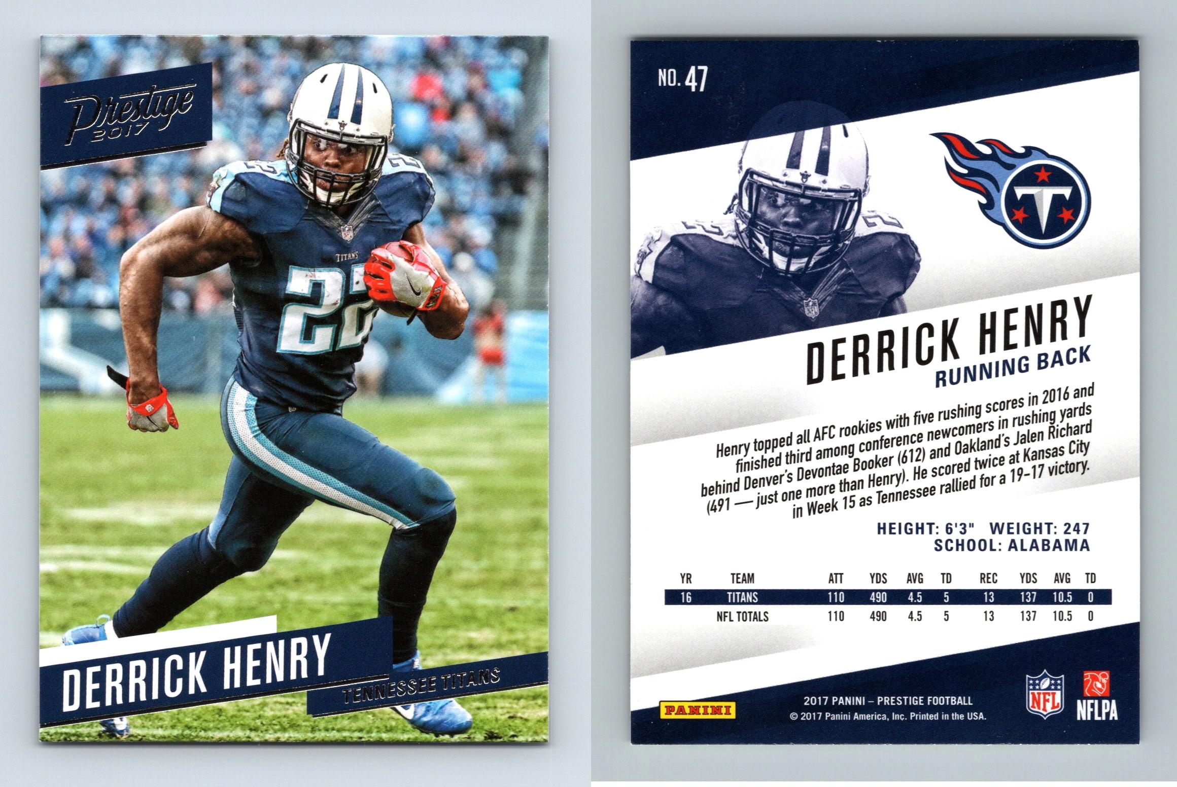 DERRICK HENRY ROOKIE CARD 2016 Prestige Big Board NFL Draft RC TITANS  ALABAMA!