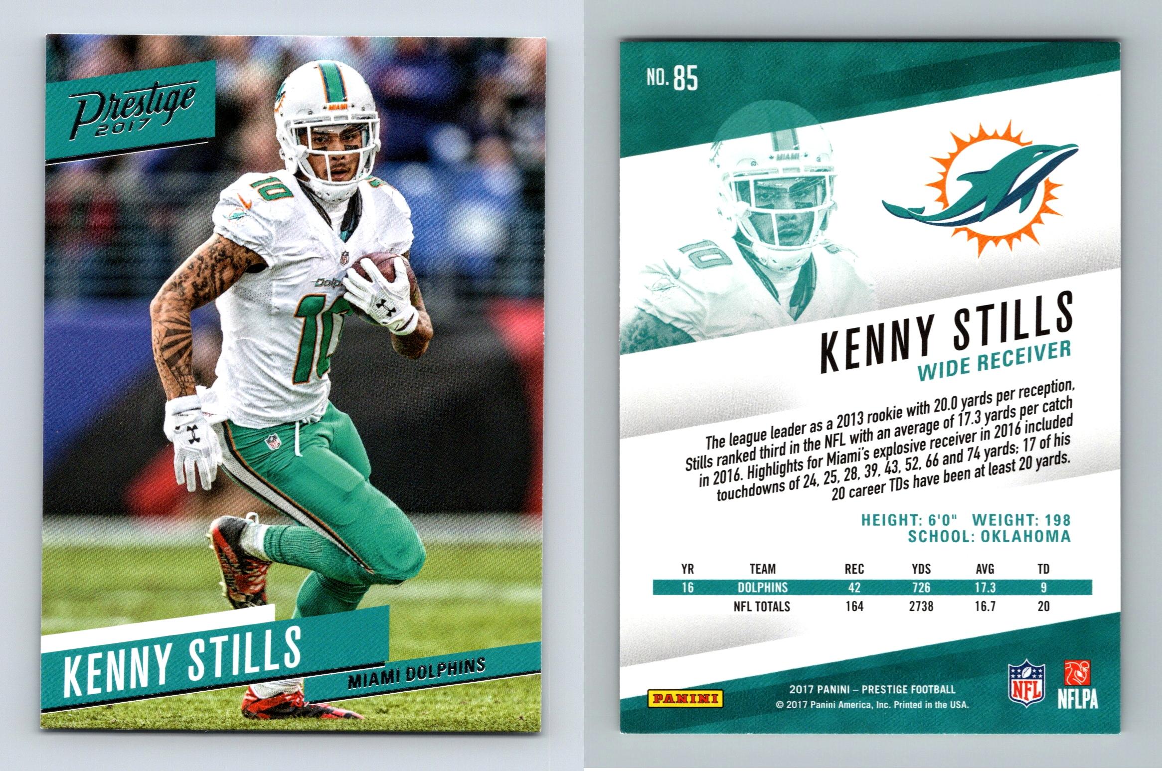 Kenny Stills - Dolphins #85 Prestige Football 2017 Panini Trading Card