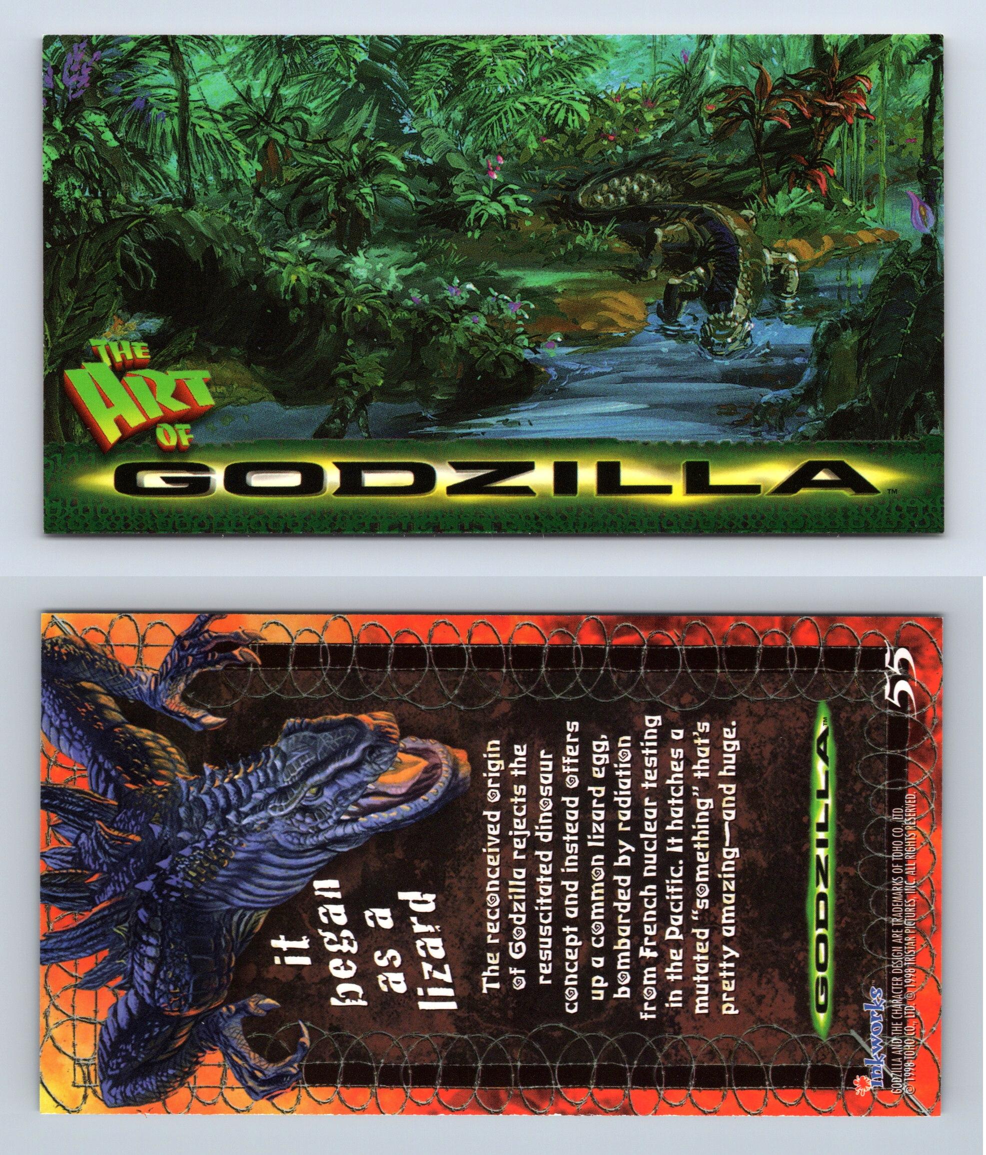 Monsters On The Prowl #60 Godzilla 1998 Inkworks Supervue Trading Card