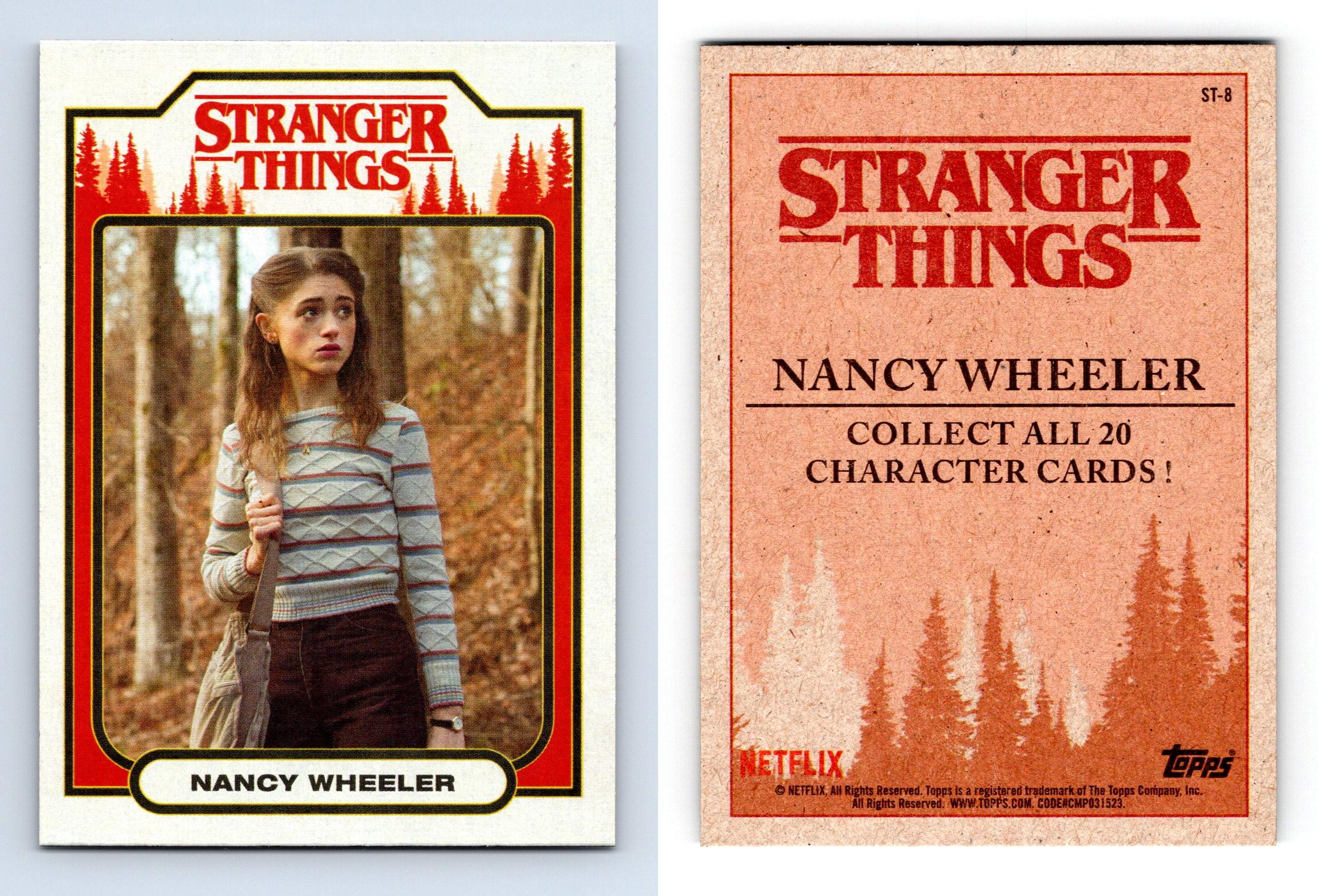 Nancy Wheeler St 8 Stranger Things 2018 Topps Character Card 