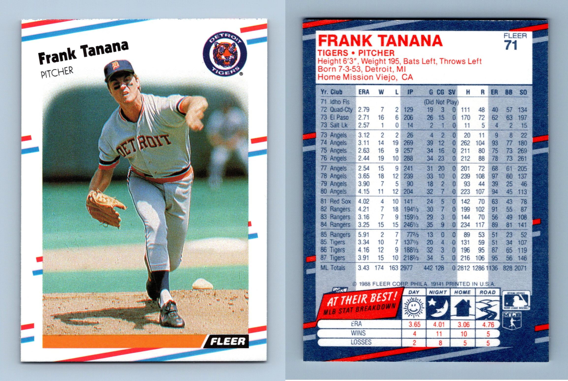 frank tanana card