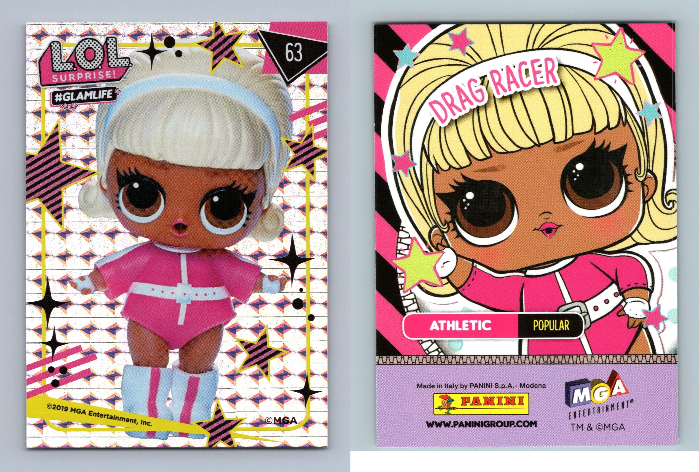 Drag Racer 63 LOL Surprise Glamlife 2019 Pop Glitter Trading Card