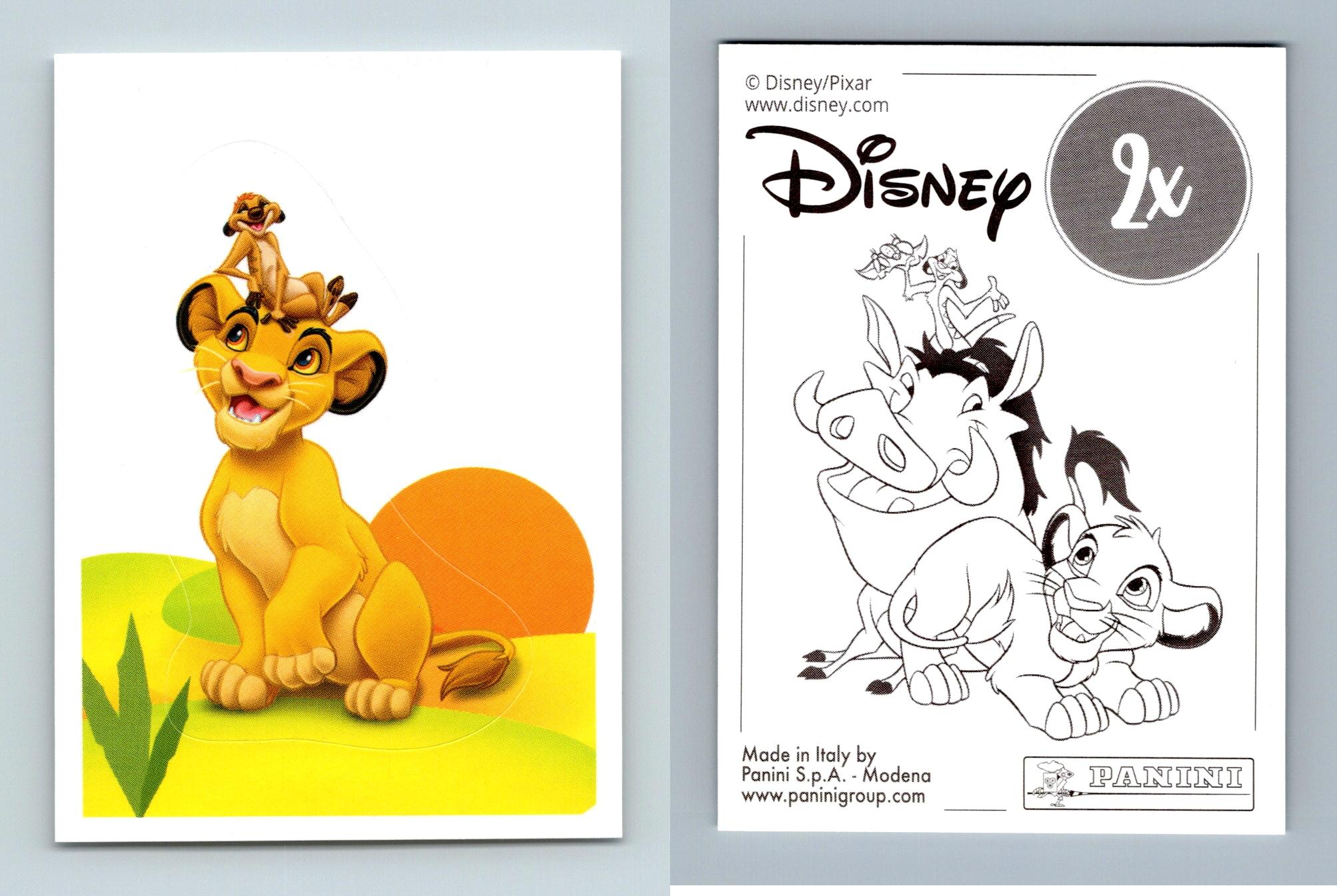 The Lion King 2X Disney A Friend For Every Day 2018 Panini Sticker