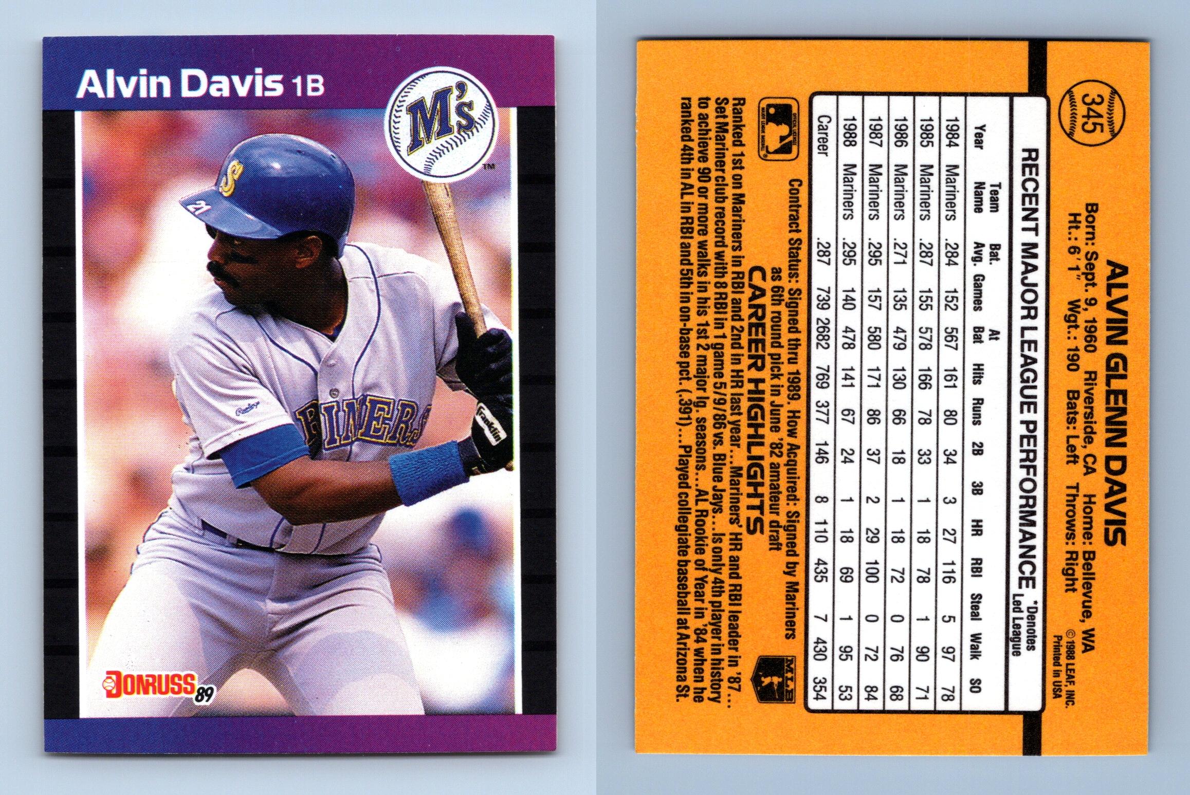 Alvin Davis Baseball Trading Cards