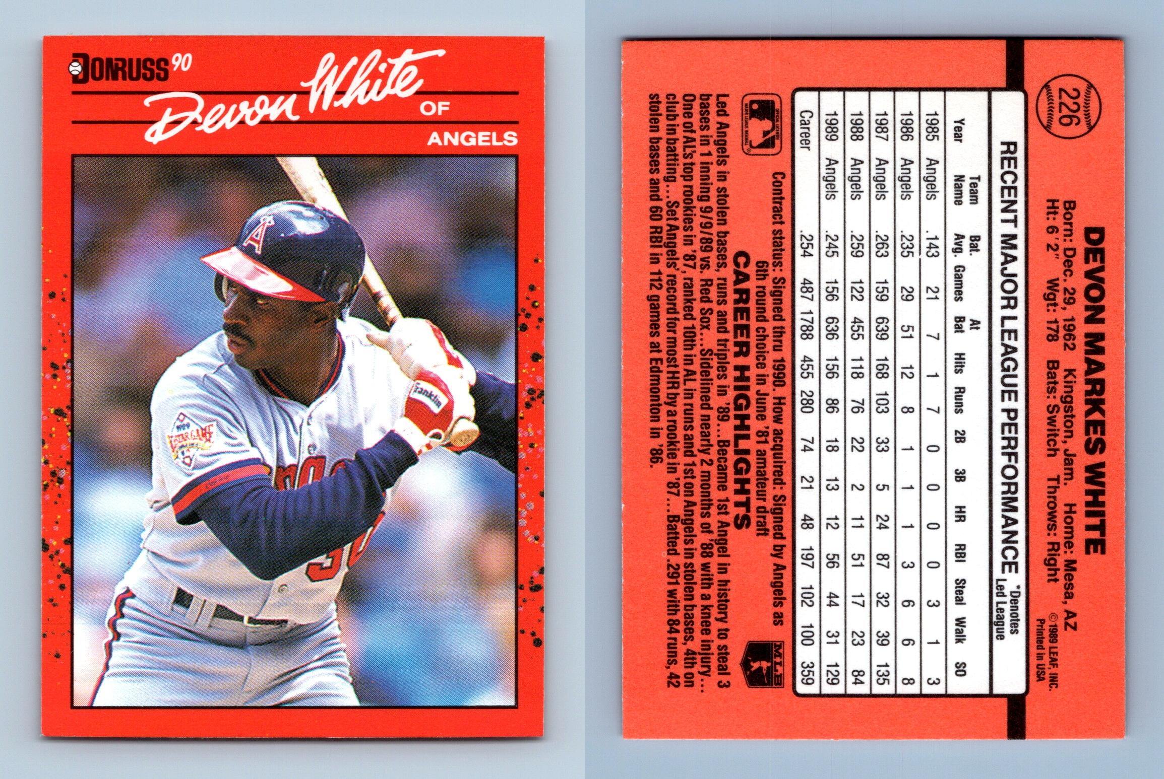 Devon White Baseball Trading Cards