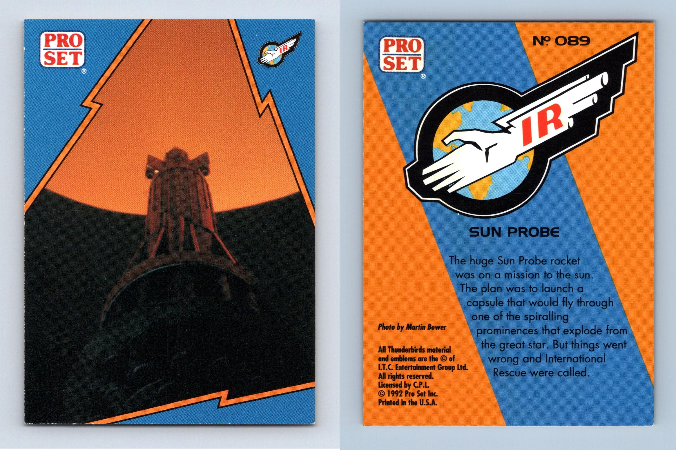 Sun Probe #089 Thunderbirds Are Go 1992 Pro Set Trading Card