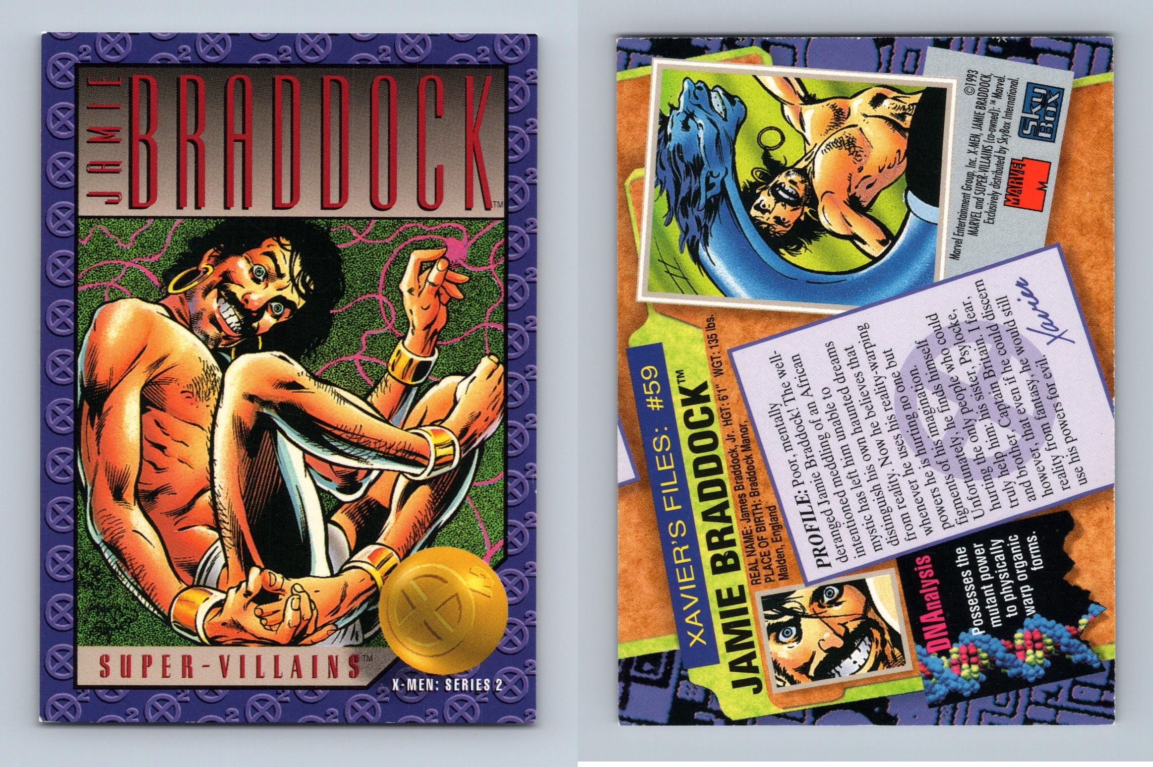 Braddock #59 X-Men Series 2 Skybox 1993 Trading Card - Picture 1 of 3