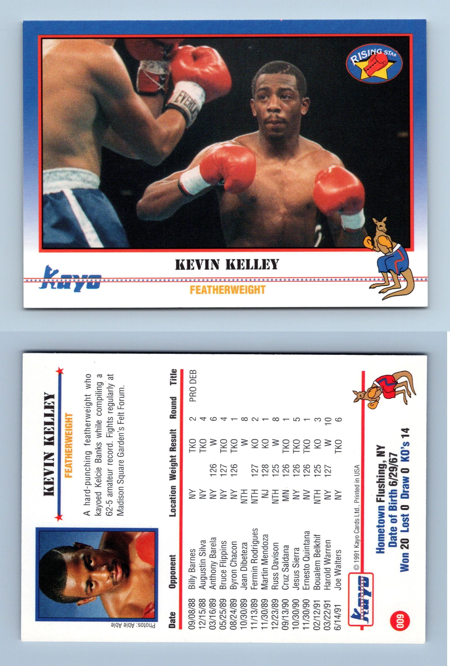 Kevin Kelley #9 Kayo Boxing 1991 Trading Card