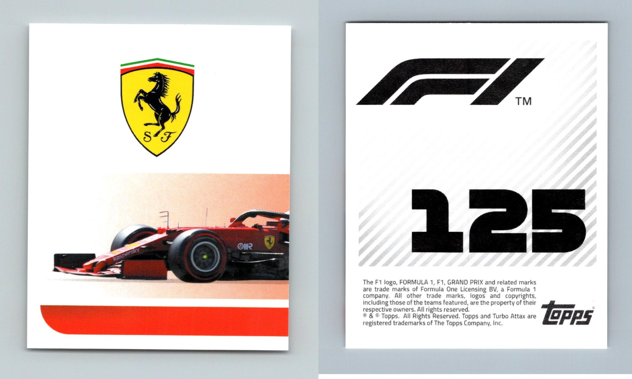 Ferrari - Carlos Sainz #125 Formula 1 Season 2021 Topps Sticker