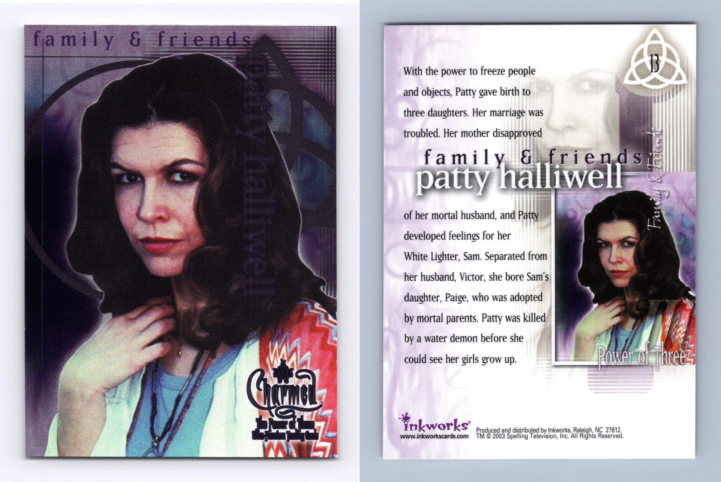 Patty Halliwell #13 Charmed The Power Of Three 2003 Inkworks Trading Card