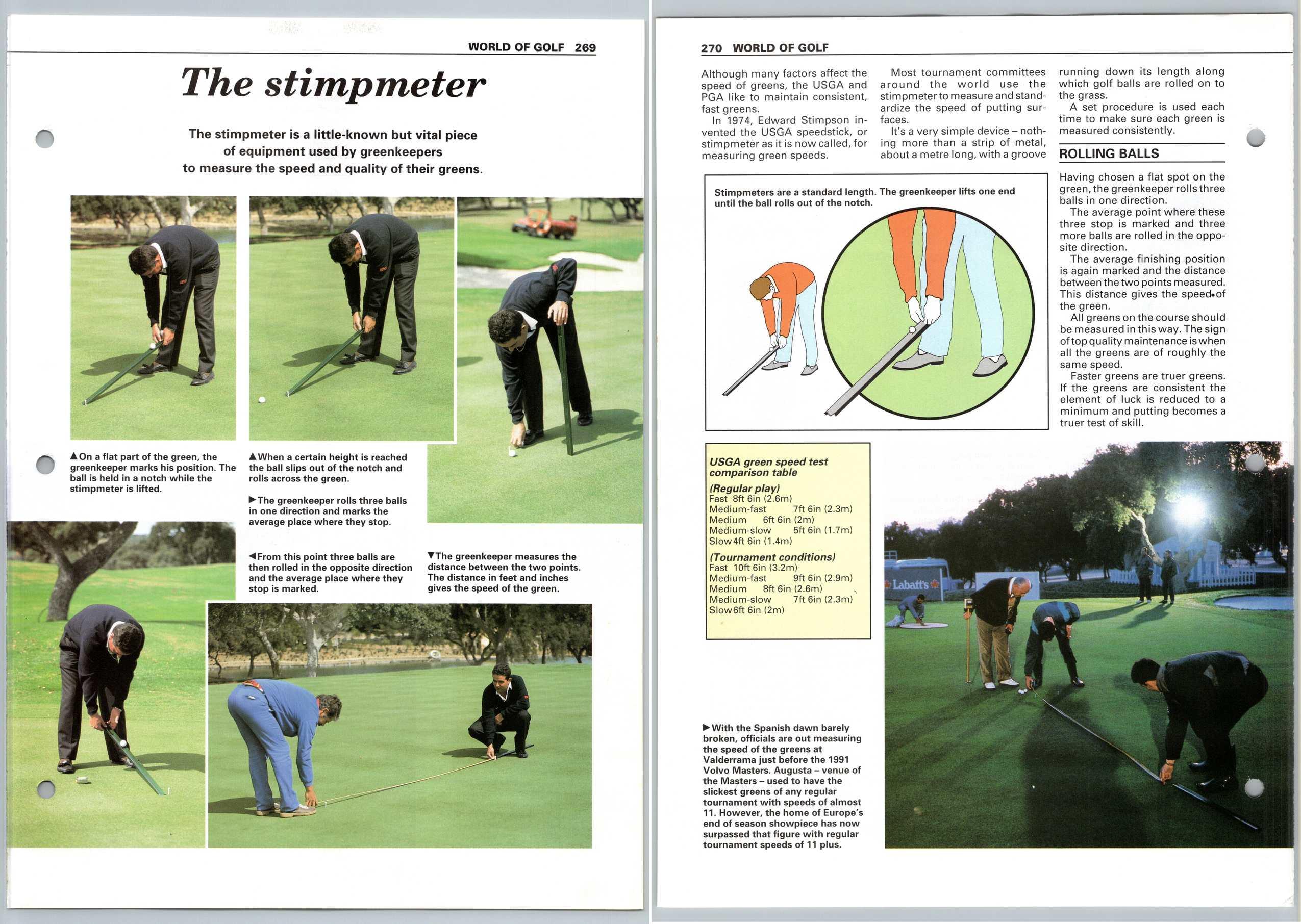 The Stimpmeter - World - Improve Your Golf 1989-92 Eaglemoss Page