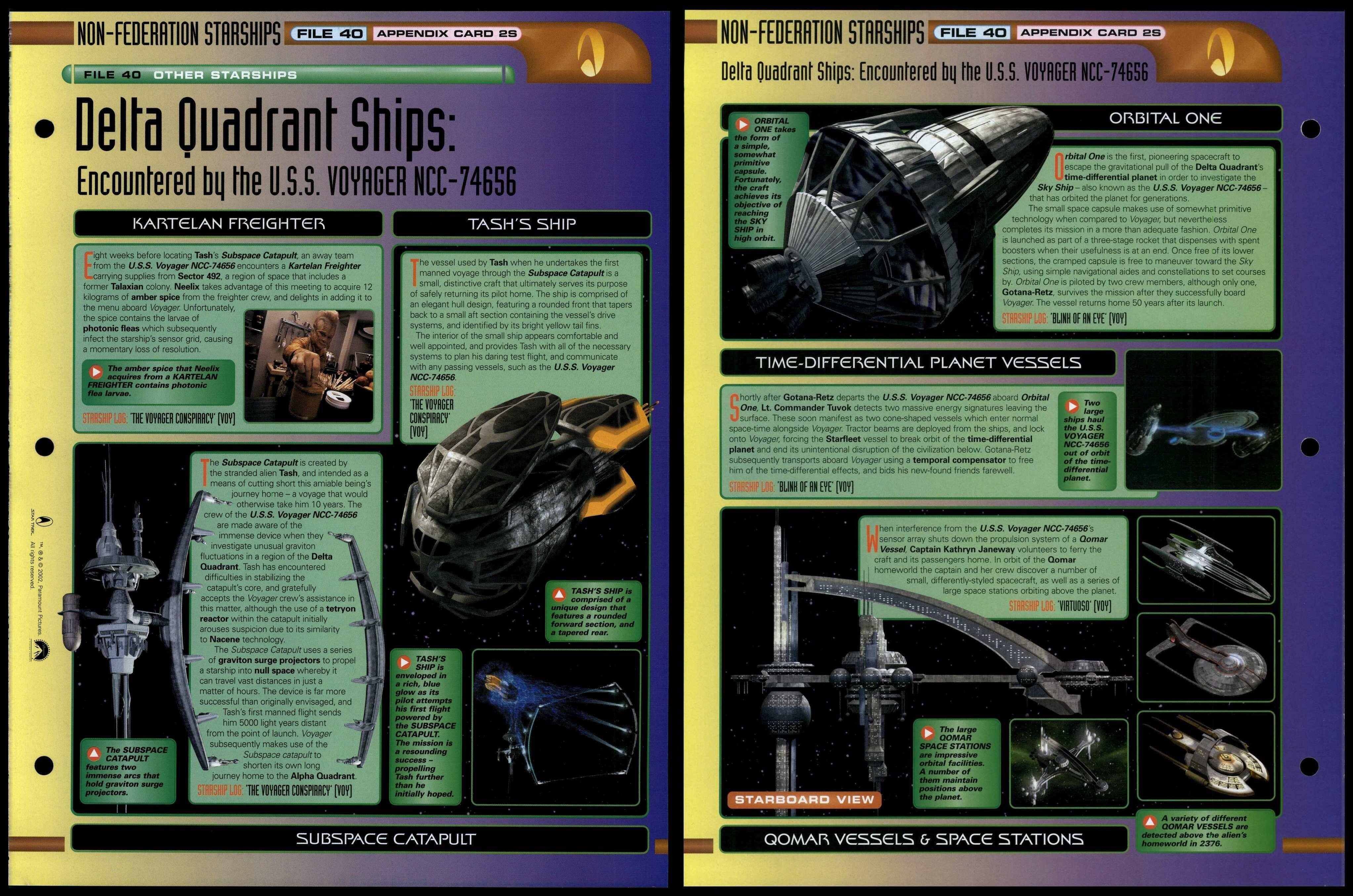 Delta Quadrant Ships App2S Other Starships Star Trek Fact File Page