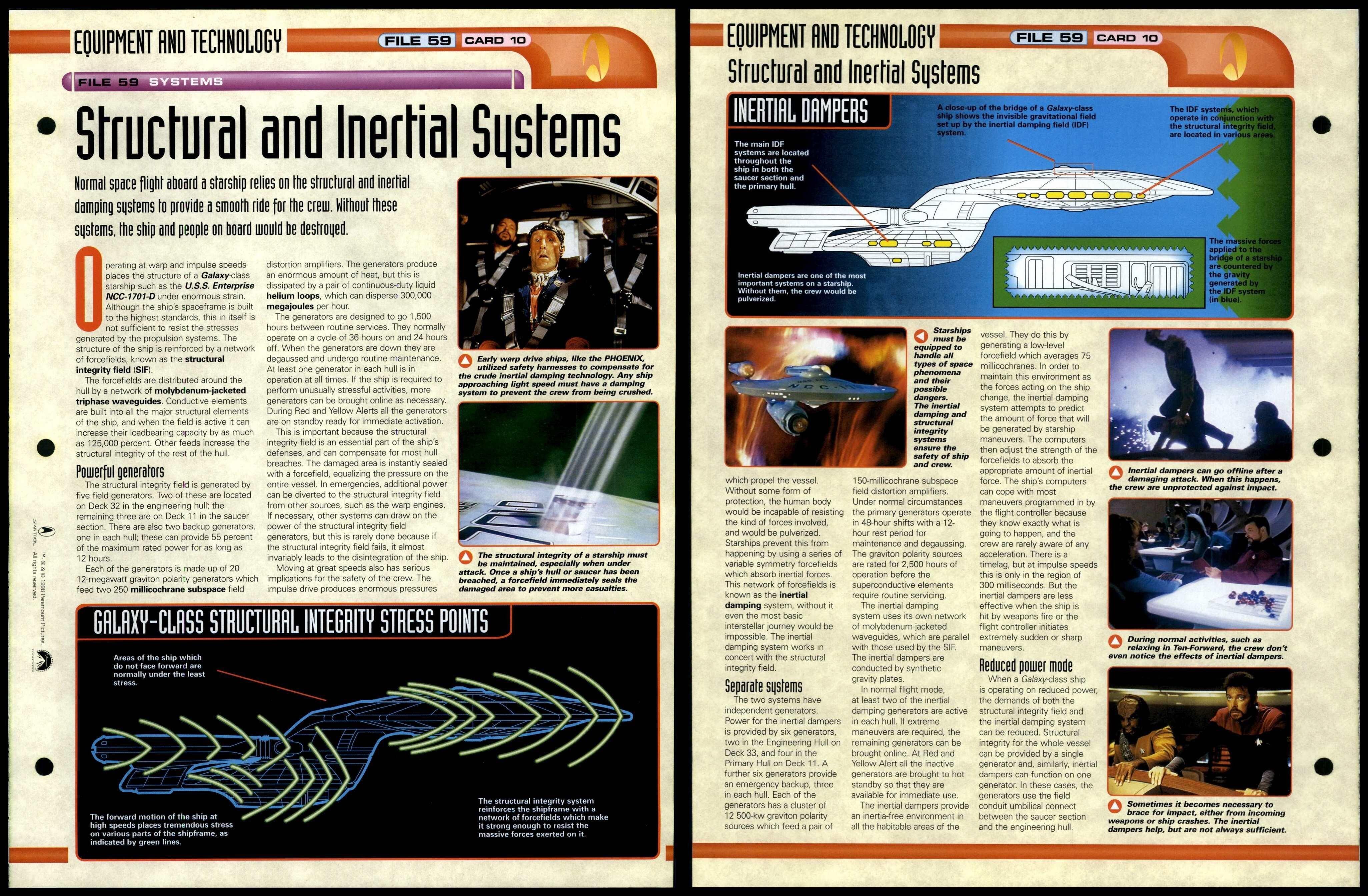 Structural & Inertial Systems - Systems - Star Trek Fact File Page