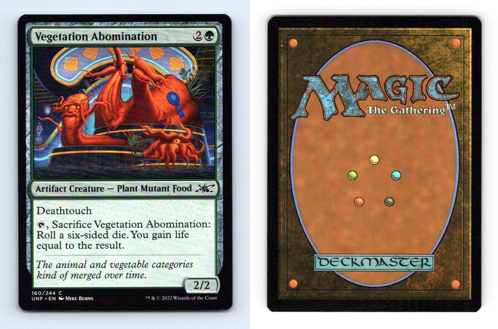 Vegetation Abomination #160/244 MTG Unfinity 2022 Common TCG Card