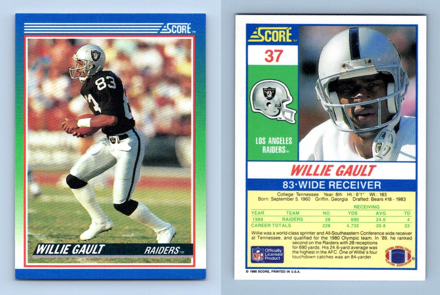 Willie Gault - Raiders #37 Score 1990 NFL Football Trading Card