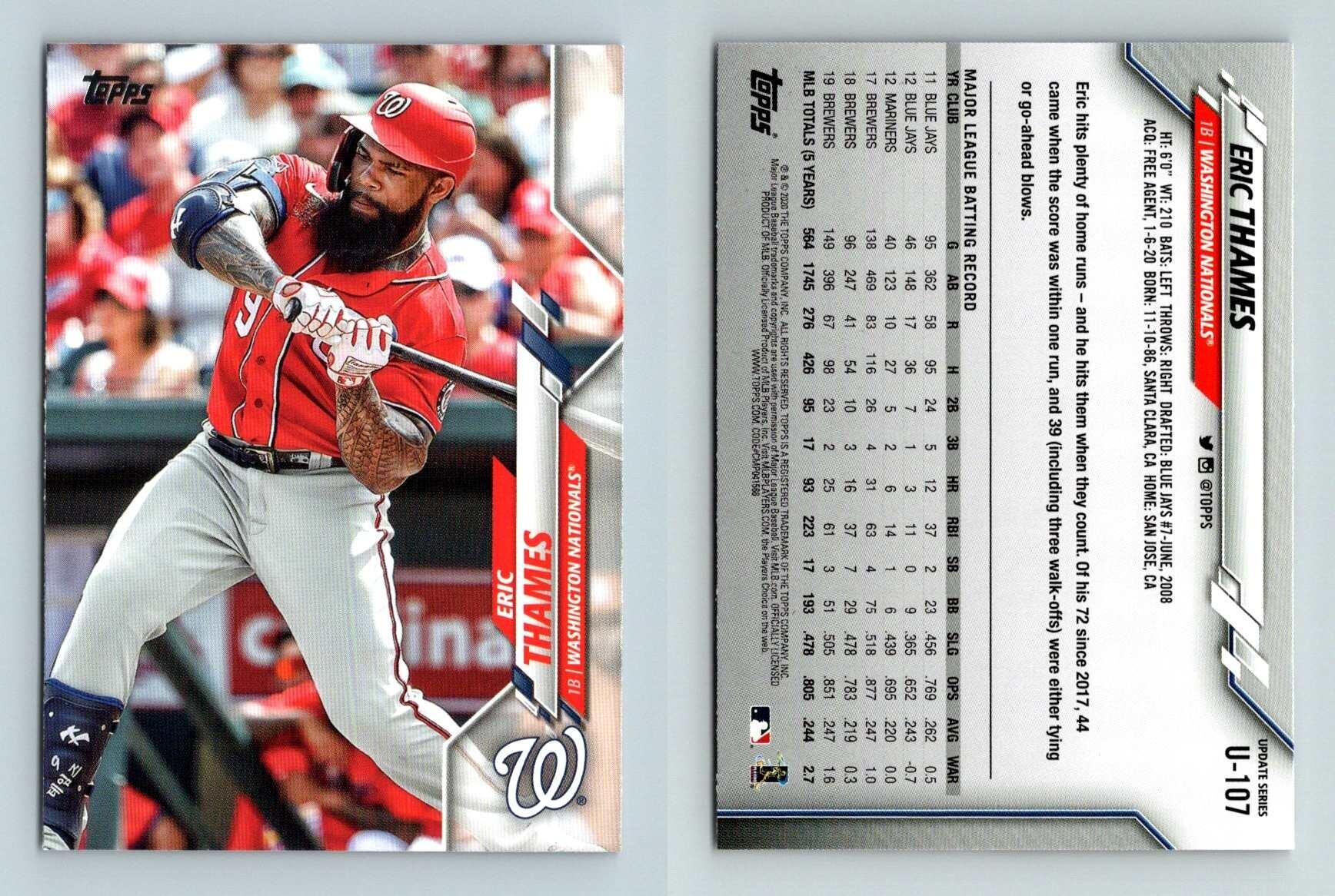 Eric Thames Topps Baseball Card