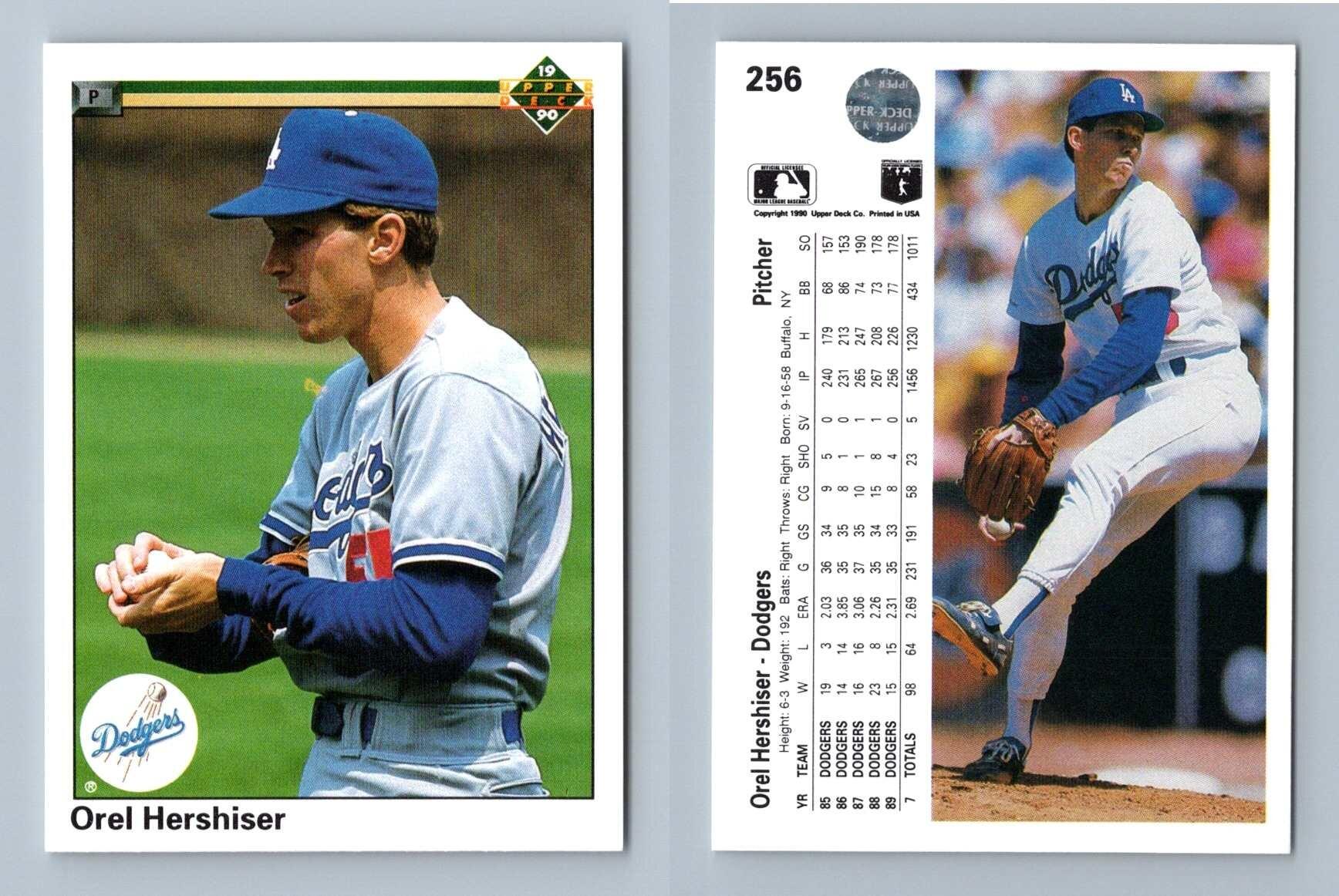 Orel hershiser baseball card