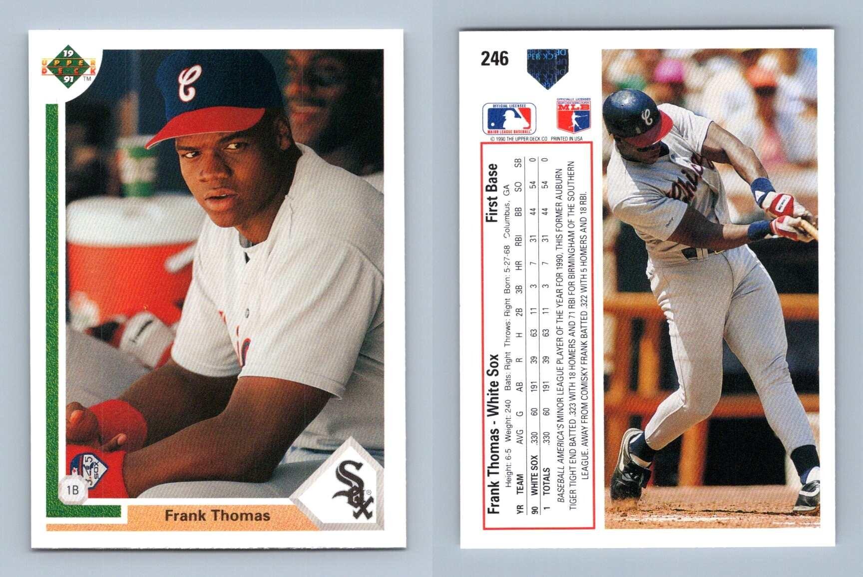 1991 Upper Deck Baseball Card #246 Frank Thomas