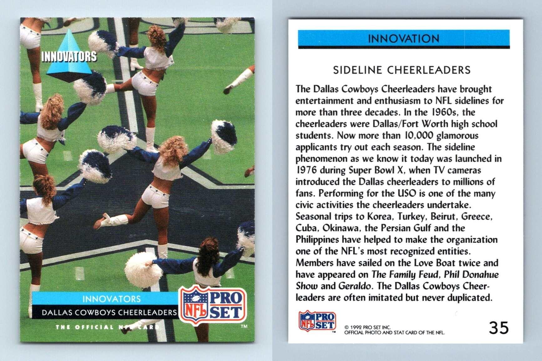 Dallas Cowboys Cheerleaders 35 NFL Pro Set 1992 Series 1 Trading Card