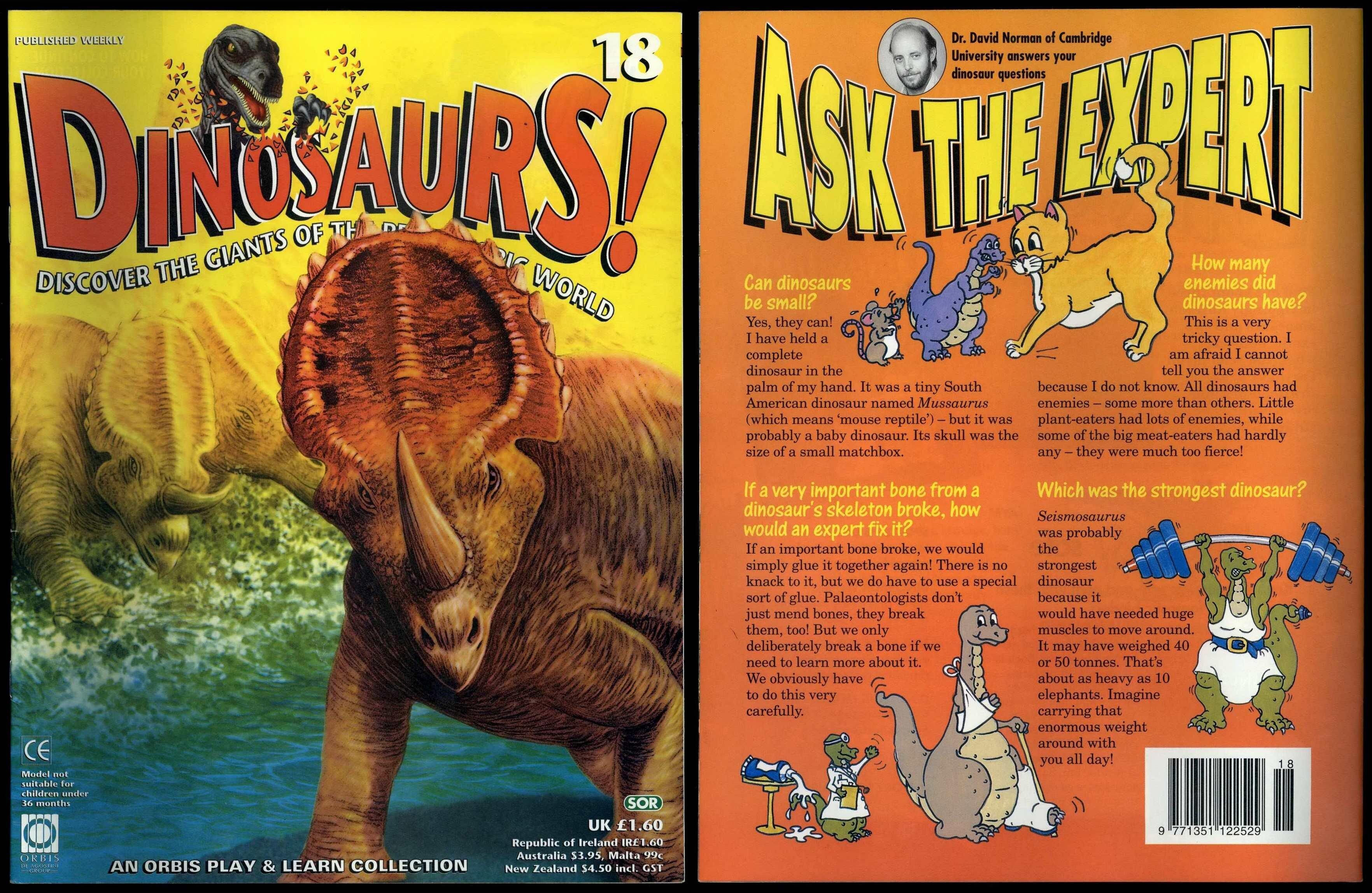 Dinosaurs! #18 Orbis Play & Learn Partwork Magazine