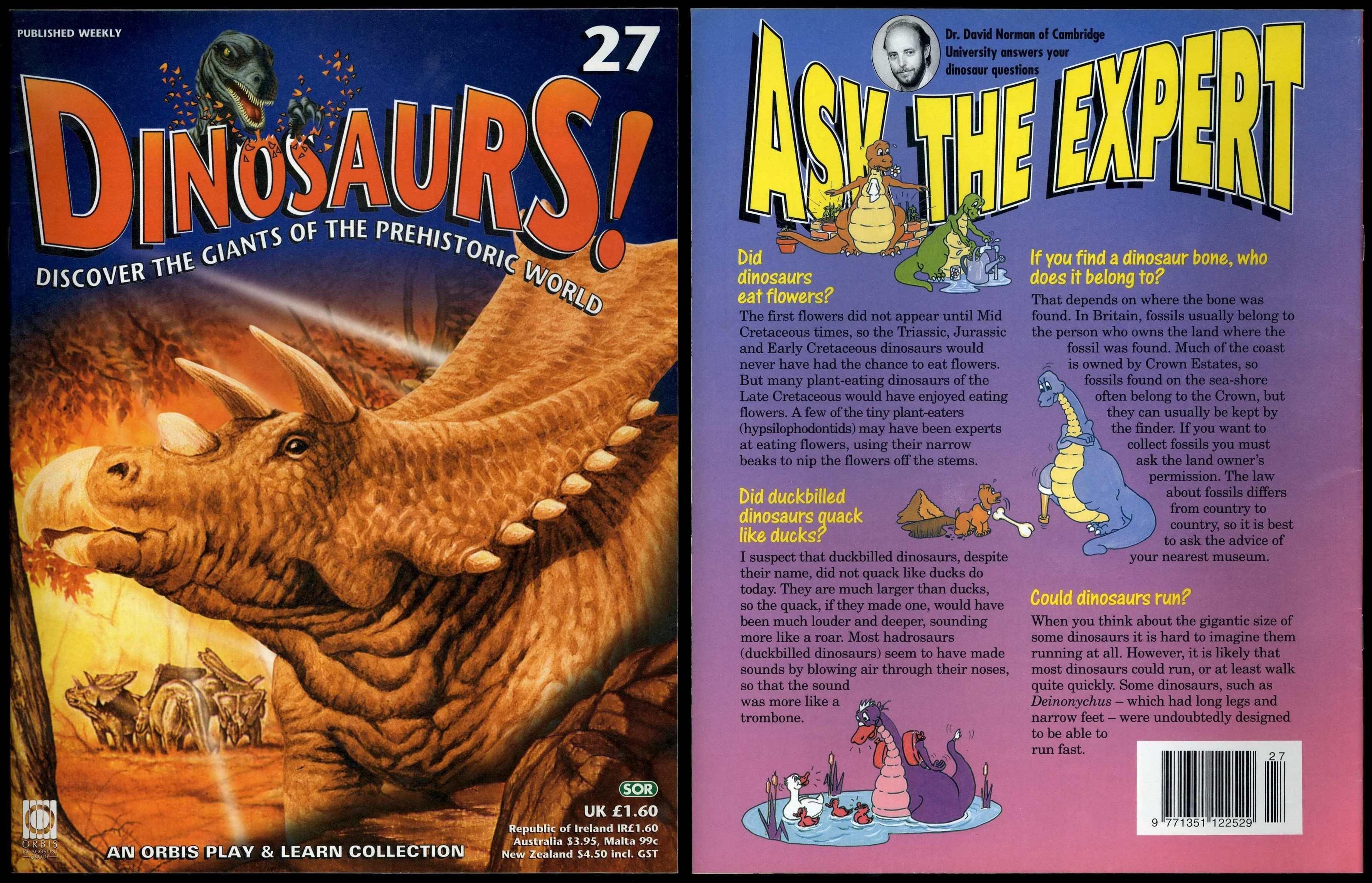 Dinosaurs! #27 Orbis Play & Learn Partwork Magazine