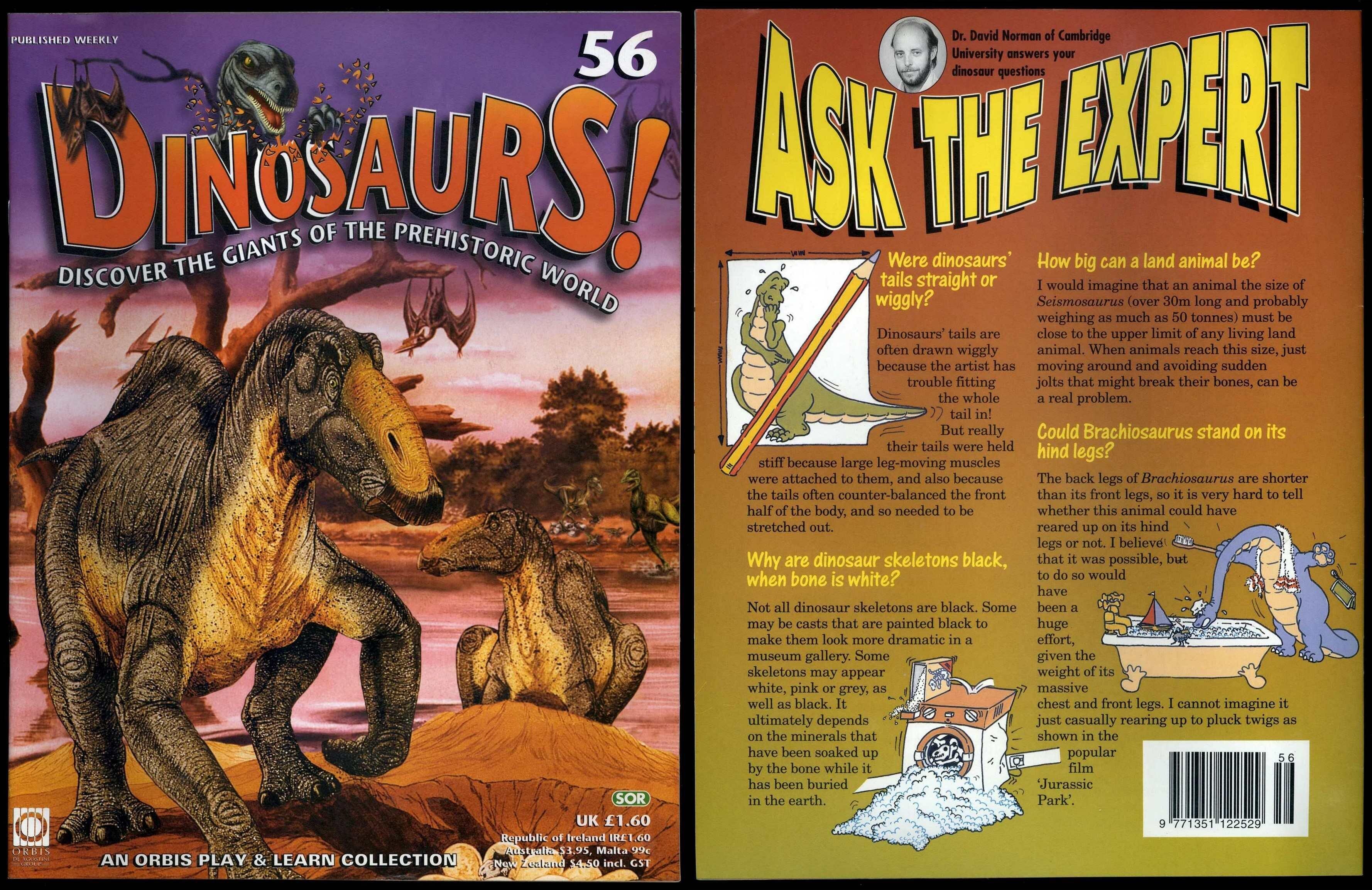 Dinosaurs! #56 Orbis Play & Learn Partwork Magazine