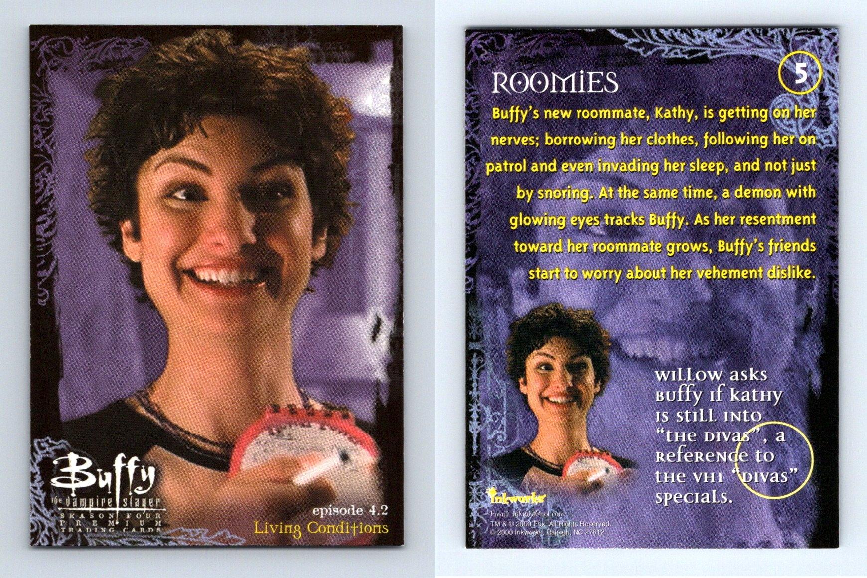 Roomies 5 Buffy The Vampire Slayer Season 4 Inkworks Trading Card