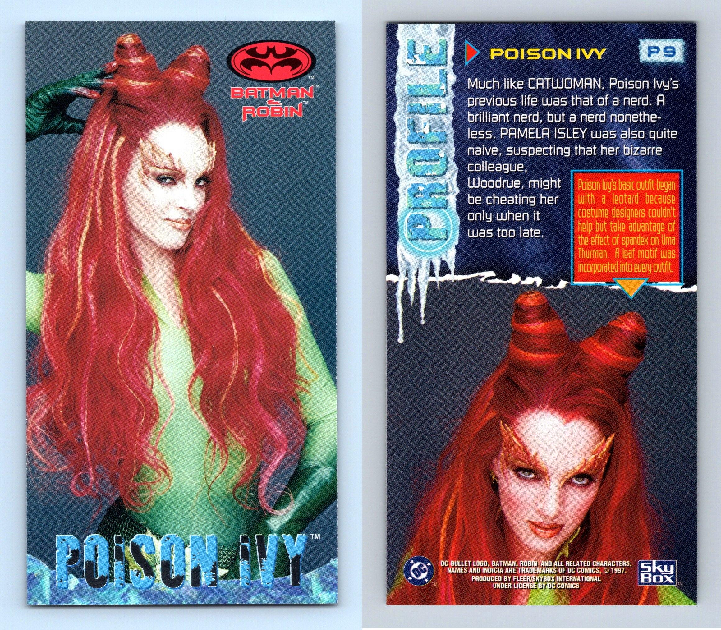 Poison Ivy #P9 Batman & Robin Widevision 1997 Skybox Profile Chase Card