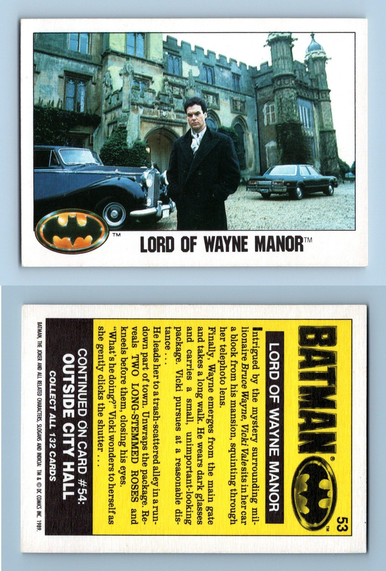 Lord Of Wayne Manor #53 Batman 1989 Topps 