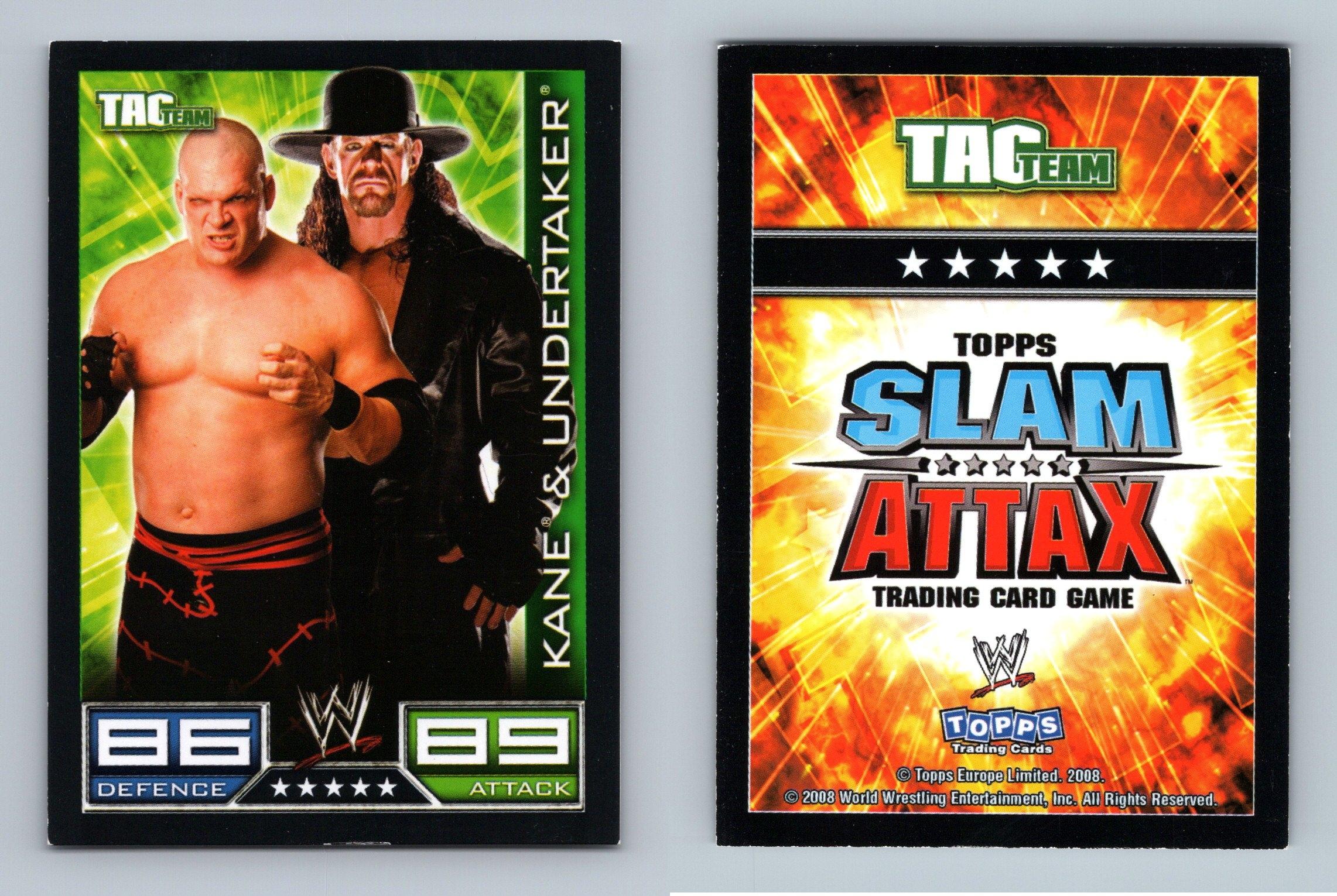 Kane & Undertaker - WWE Slam Attax 2008 Topps TCG Card