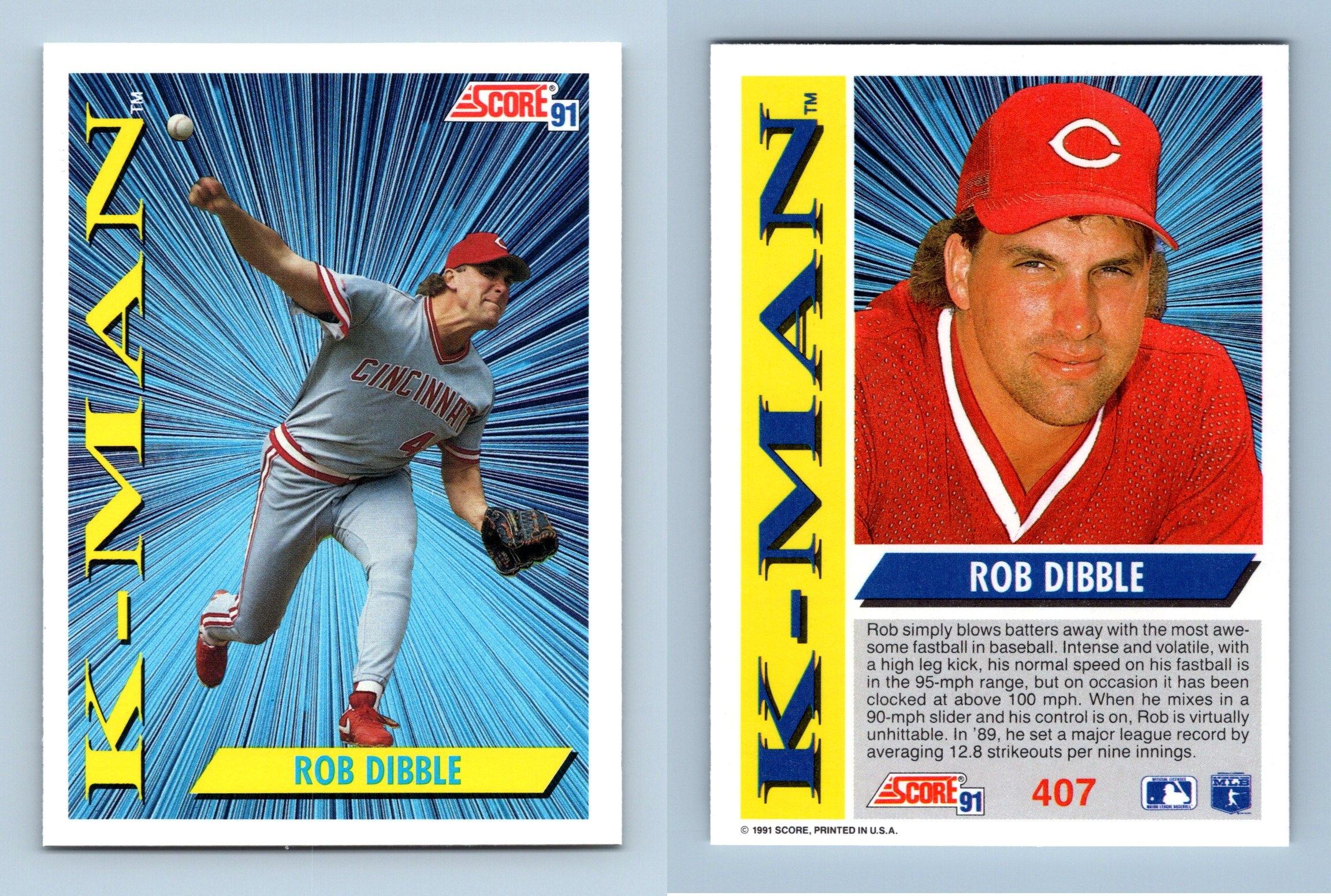 Rob Dibble #407 Score 1991 Baseball K-Man Trading Card