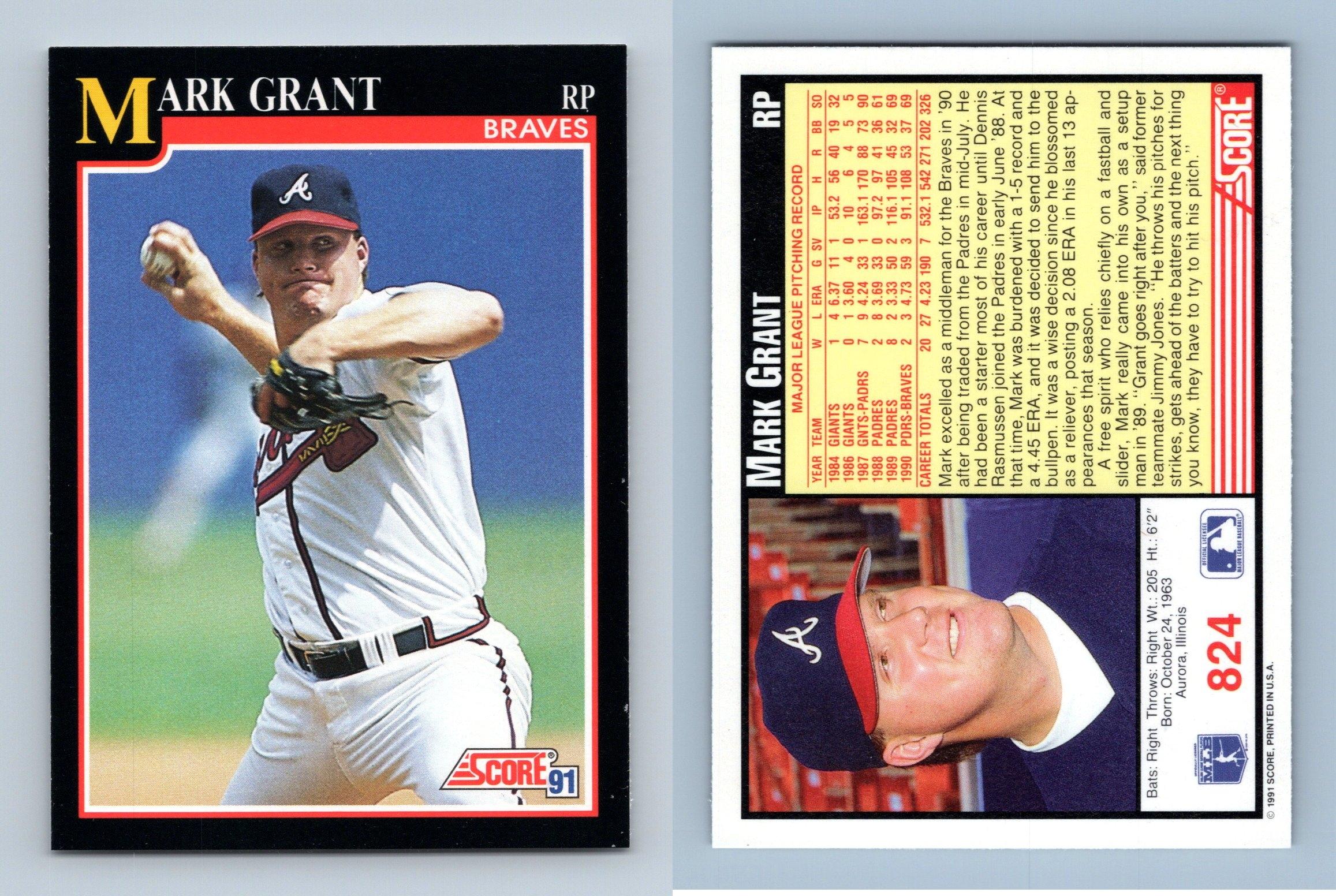 Mark Grant Baseball Cards