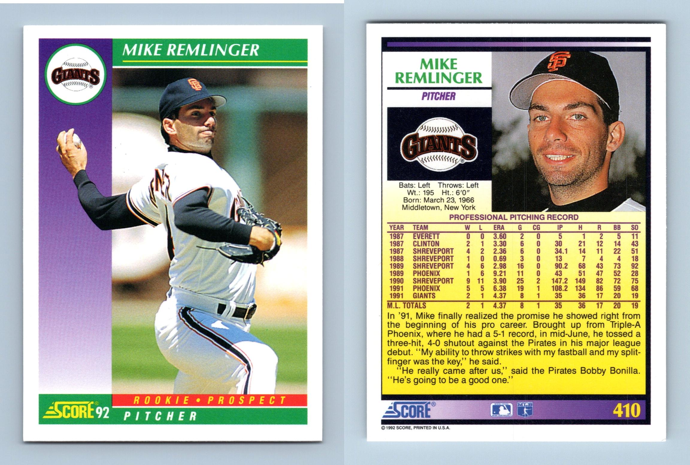 Tony Fernandez - Padres - #645 Score 1992 Baseball Trading Card