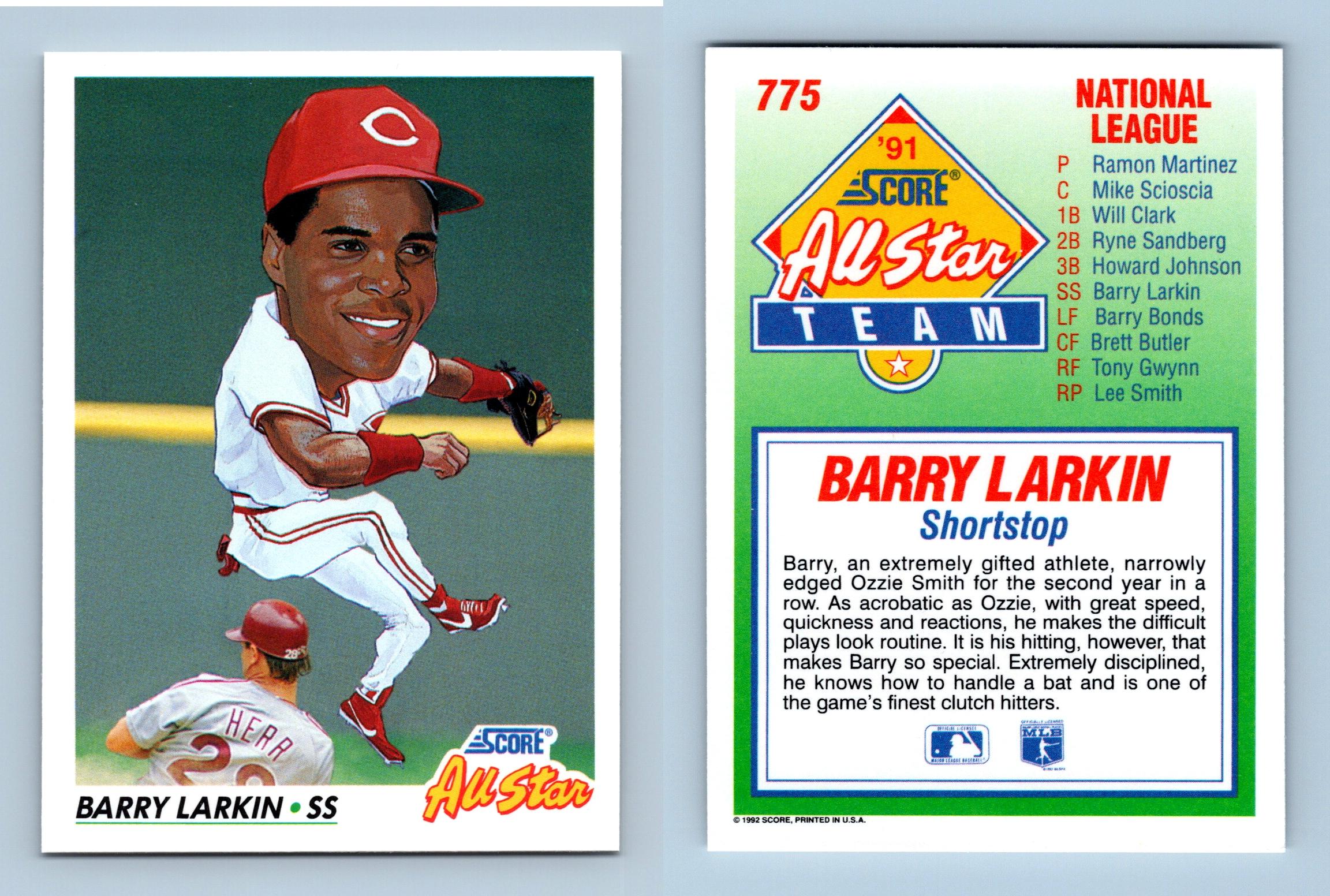 MLB Barry Larkin Signed Trading Cards, Collectible Barry Larkin