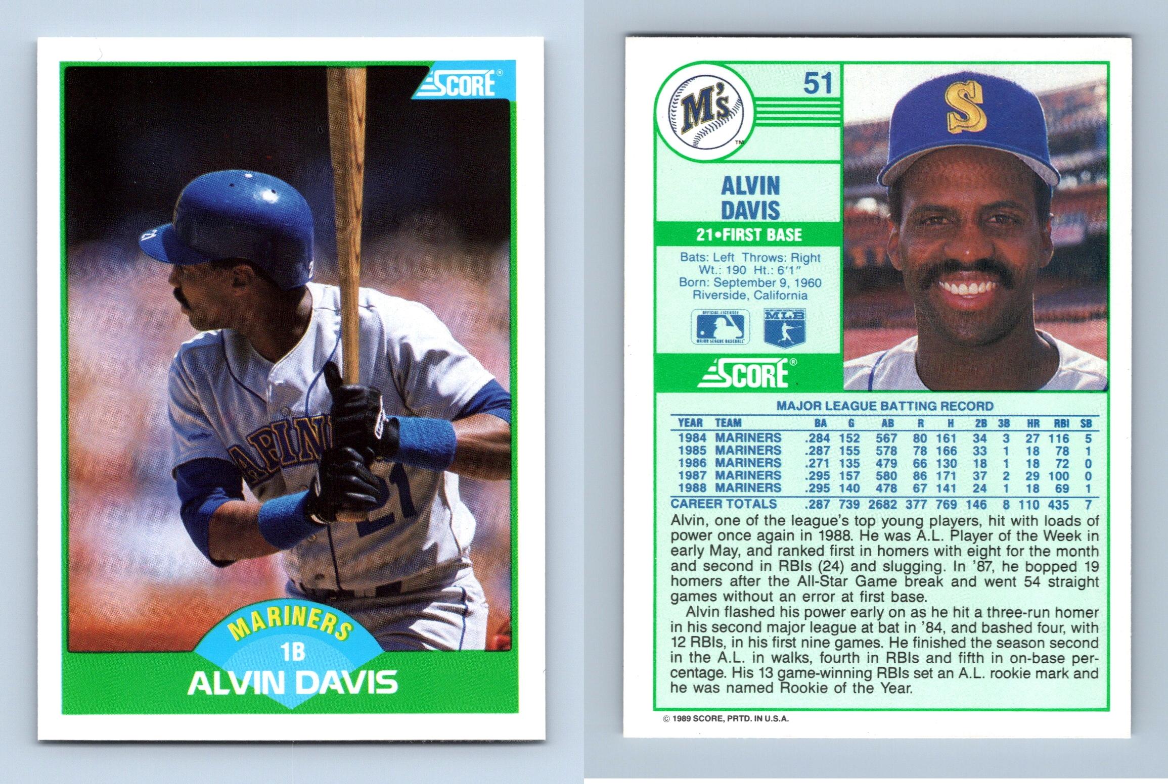 Alvin Davis Baseball Trading Cards