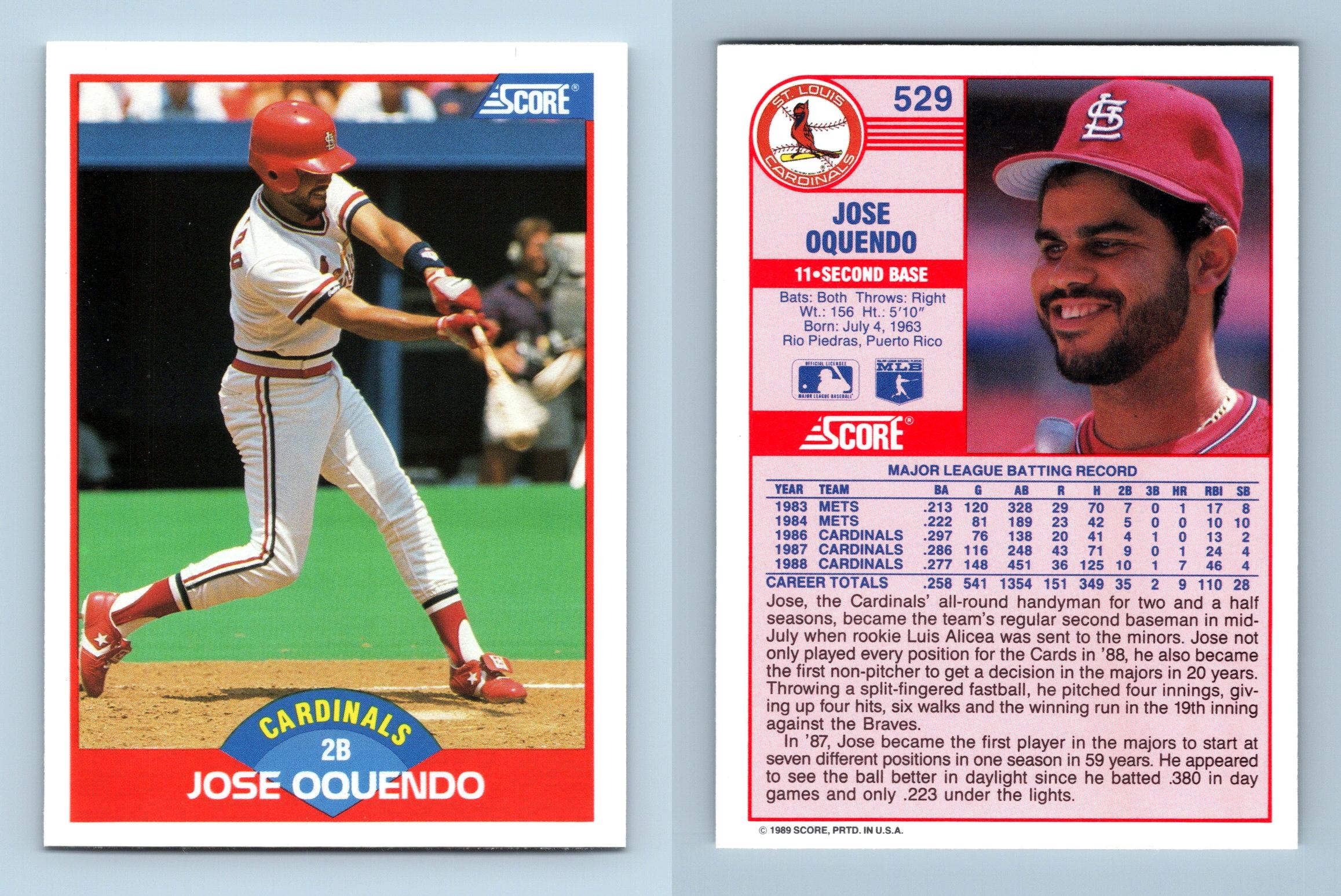 23) Different 1985 Topps Cards of Baseball Players Born in Puerto Rico  Oquendo