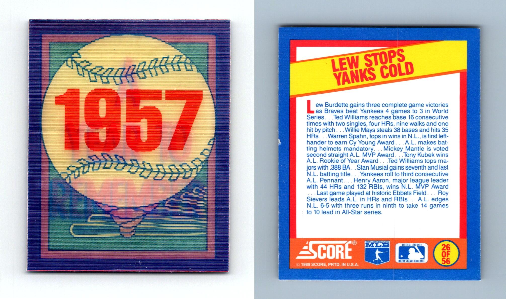Graig Nettles - Expos #277 Score 1989 Baseball Trading Card