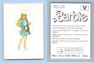 Barbie #129 Mattel 1989 Panini Sticker 