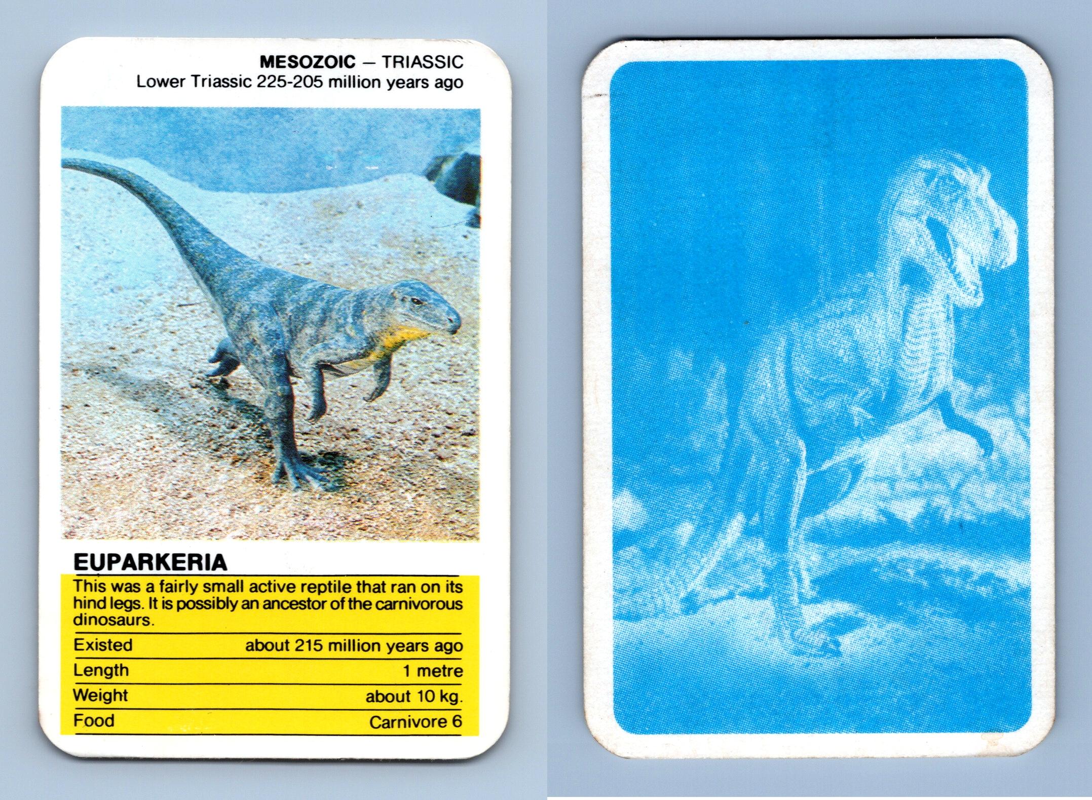 Eupakeria - Prehistoric Monsters Waddingtons Top Trumps Card