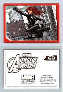 Black Widow #A8 Marvel Avengers Assemble 2013 Panini Foil Sticker C1777 