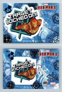 C2071A Iron Patriot #IM3-27 Iron Man 3 Upper Deck 2013 Marvel Card Sticker 