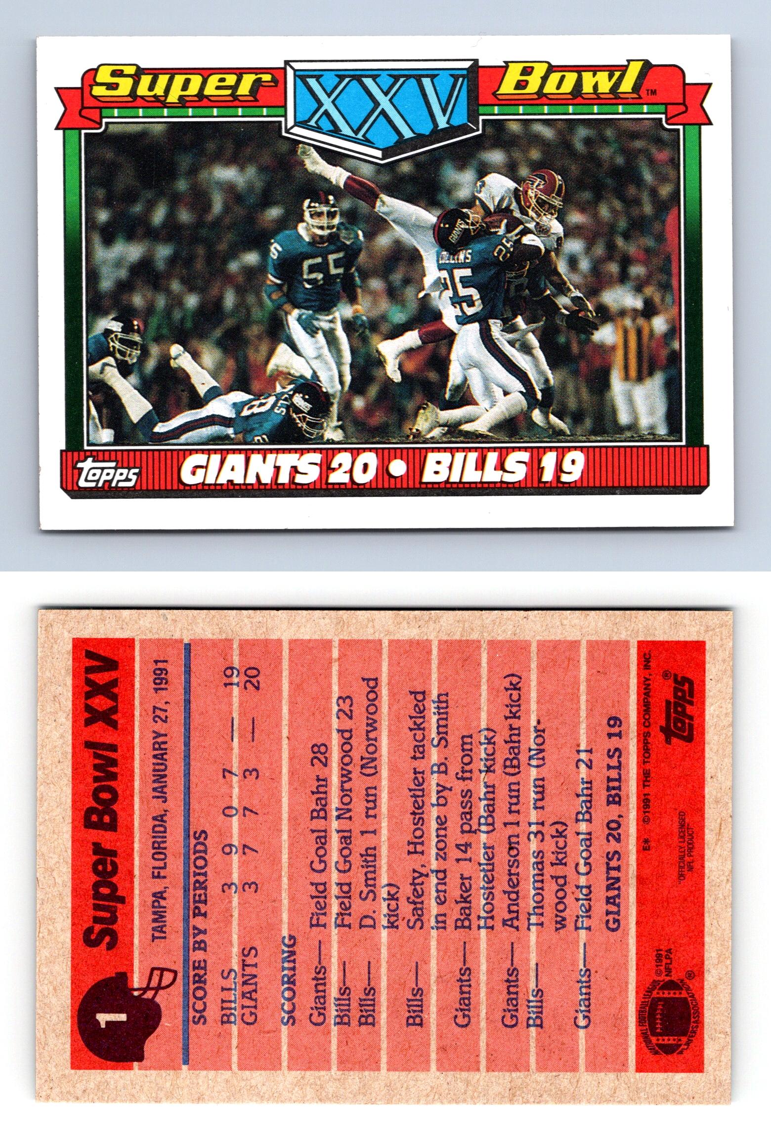 1991 Topps #1 Super Bowl XXV