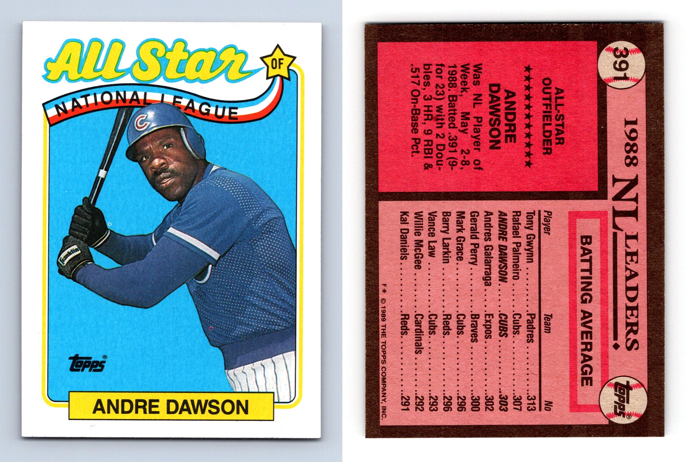 Andre Dawson #391 Topps 1989 Baseball Trading Card