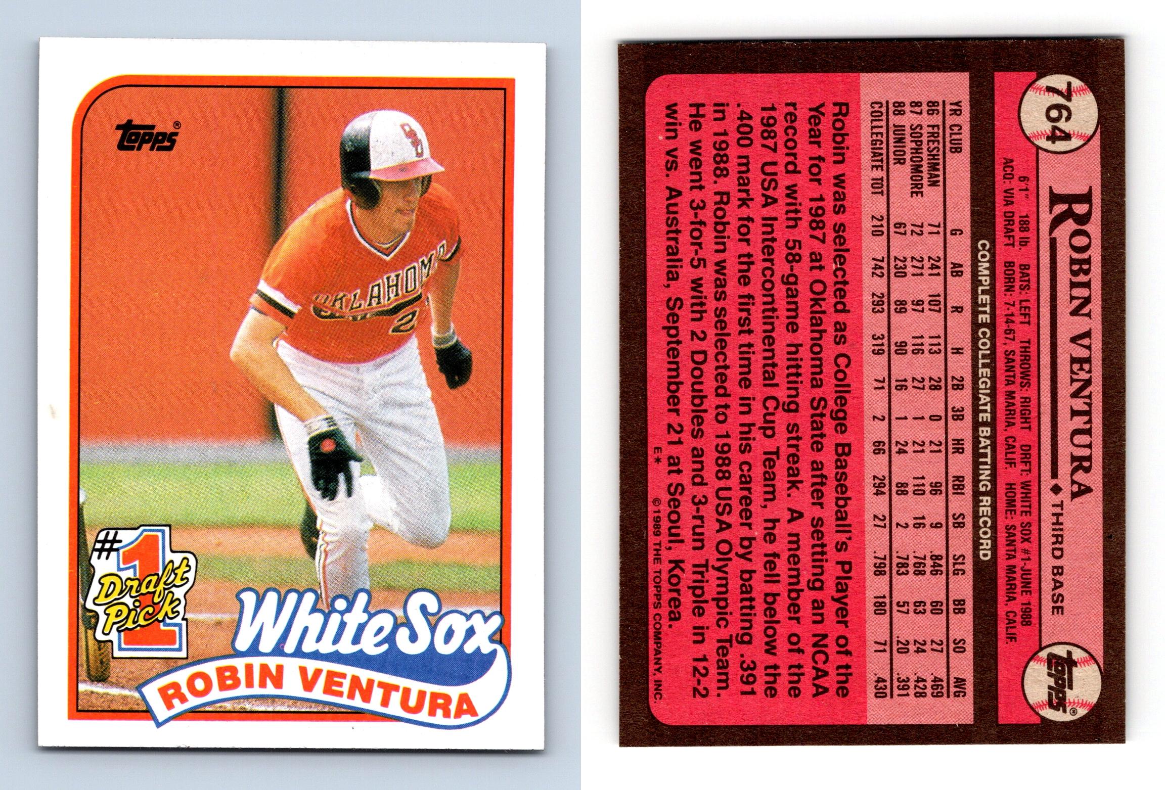 Robin Ventura - White Sox #764 Topps 1989 Baseball RC Trading Card